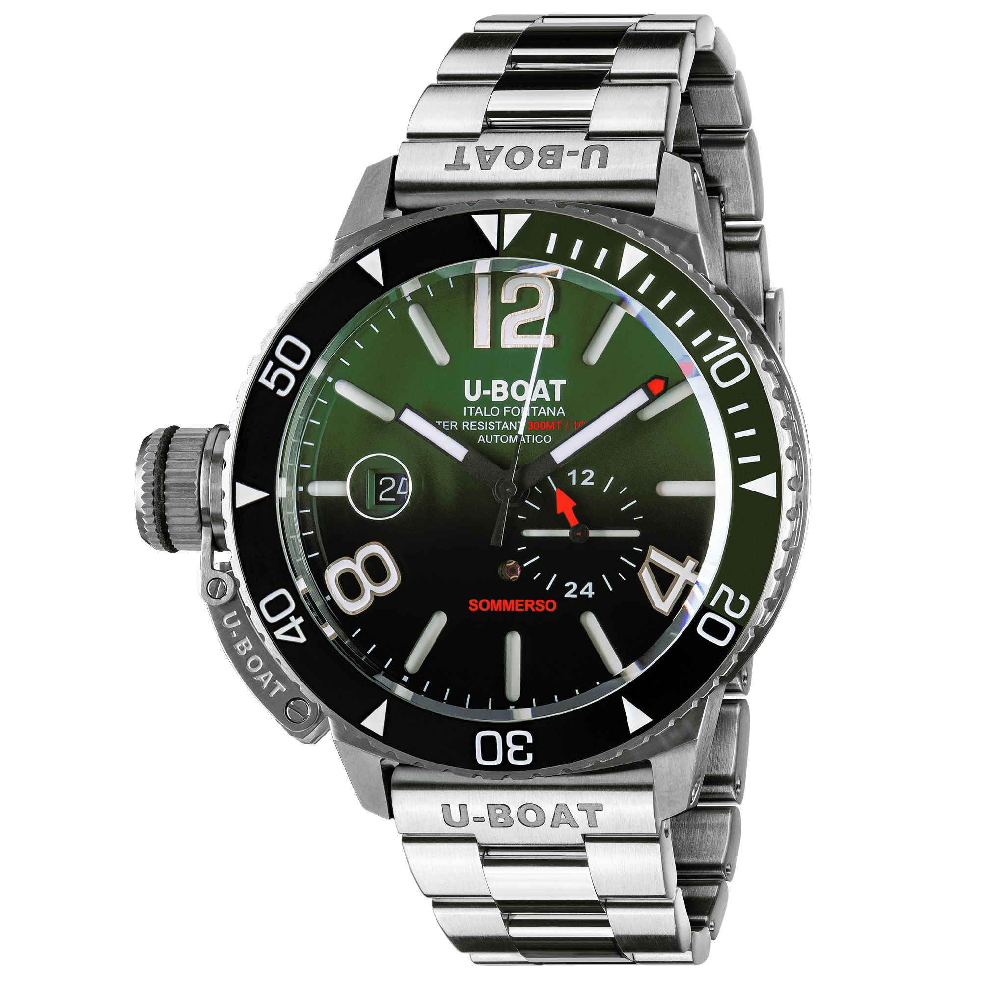 U-Boat SOMMERSO CERAMIC GREEN/MT BRACELET