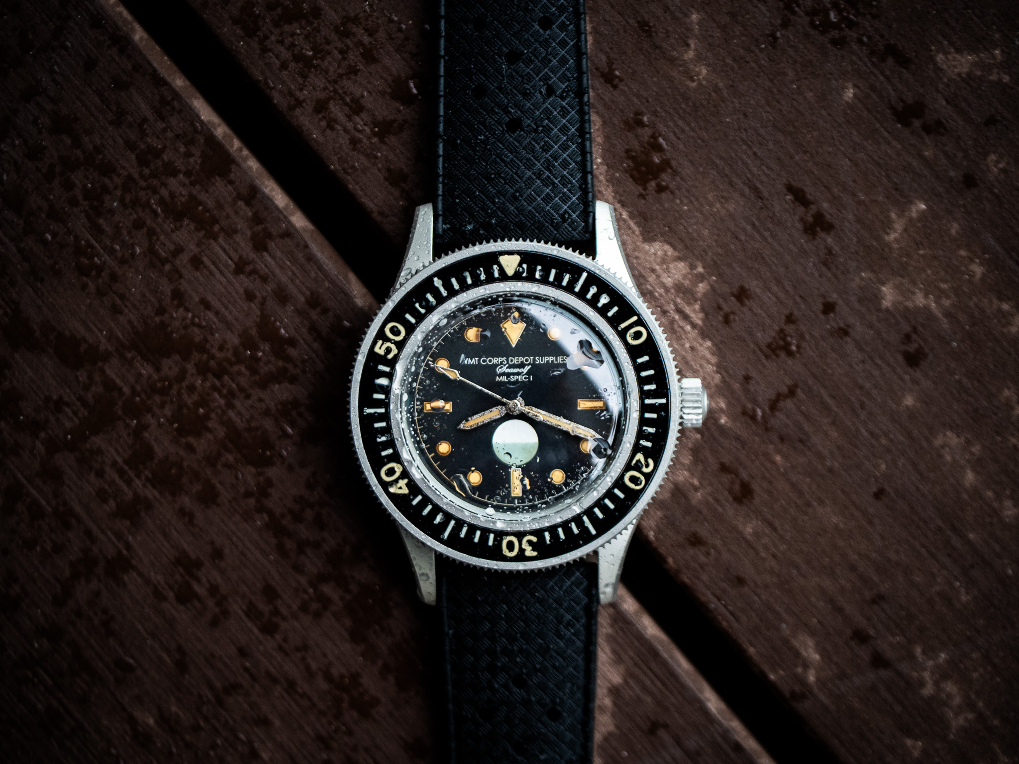 WMT Watches Seawolf – Milspec I / 50pcs Limited Edition / Aged Edition / Rubber Strap