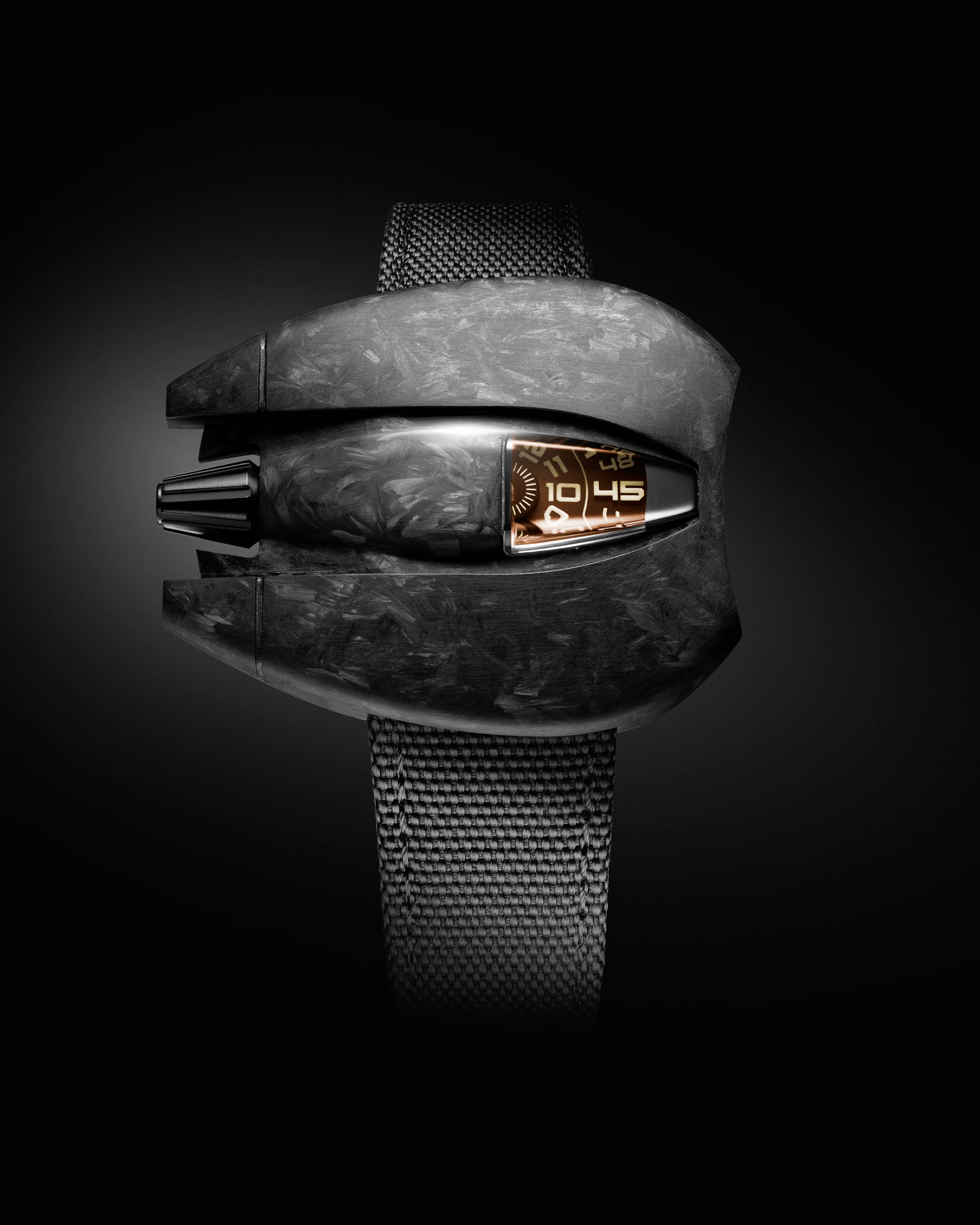 SpaceOne Brown Carbon Jumping Hour
