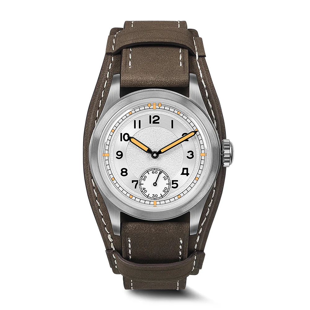 Boderry HOU H1 - Vintage Field Watch Automatic | White · Ivory