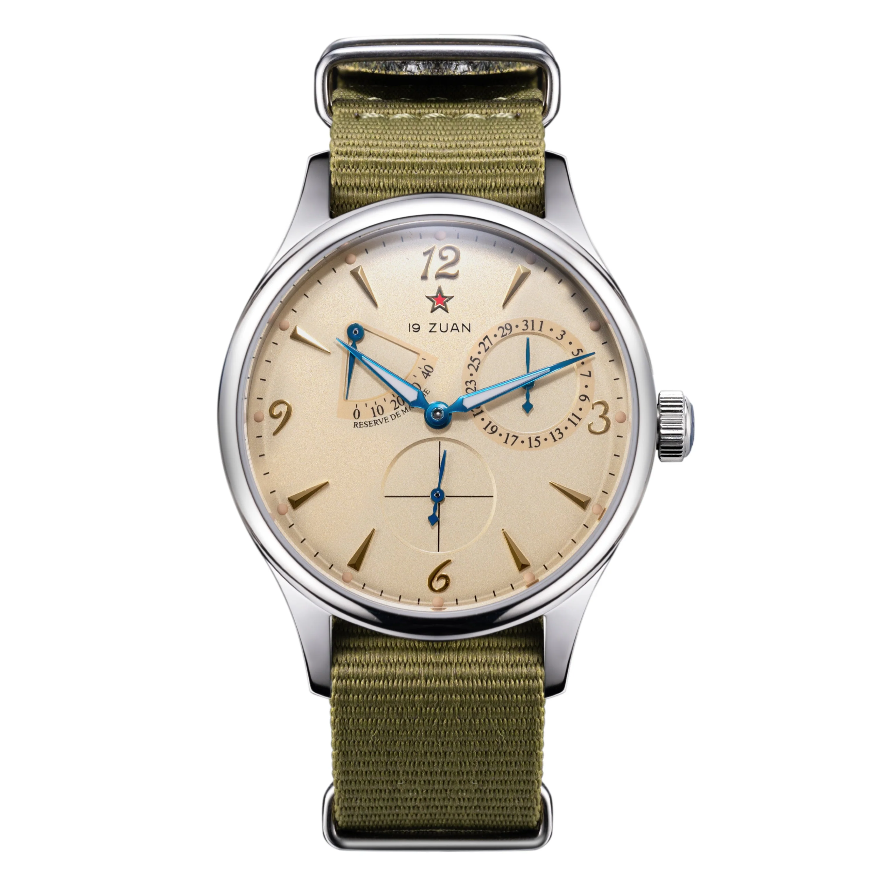 Sugess S388 Seagull Movement Watch 1780 40mm Automatic Champagne Gold Dial