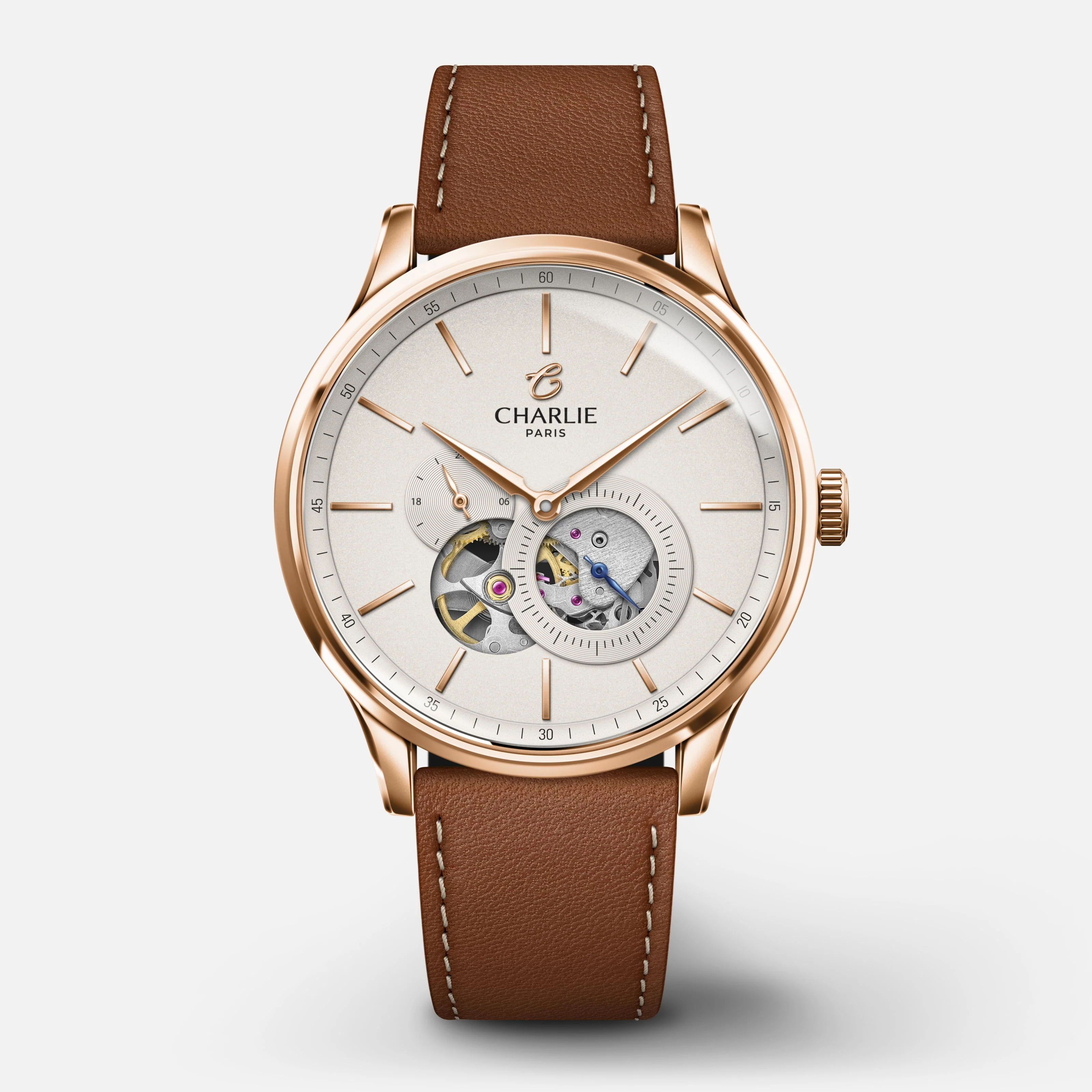 Charlie Paris INITIAL - Cœur Ouvert - Doré rose
