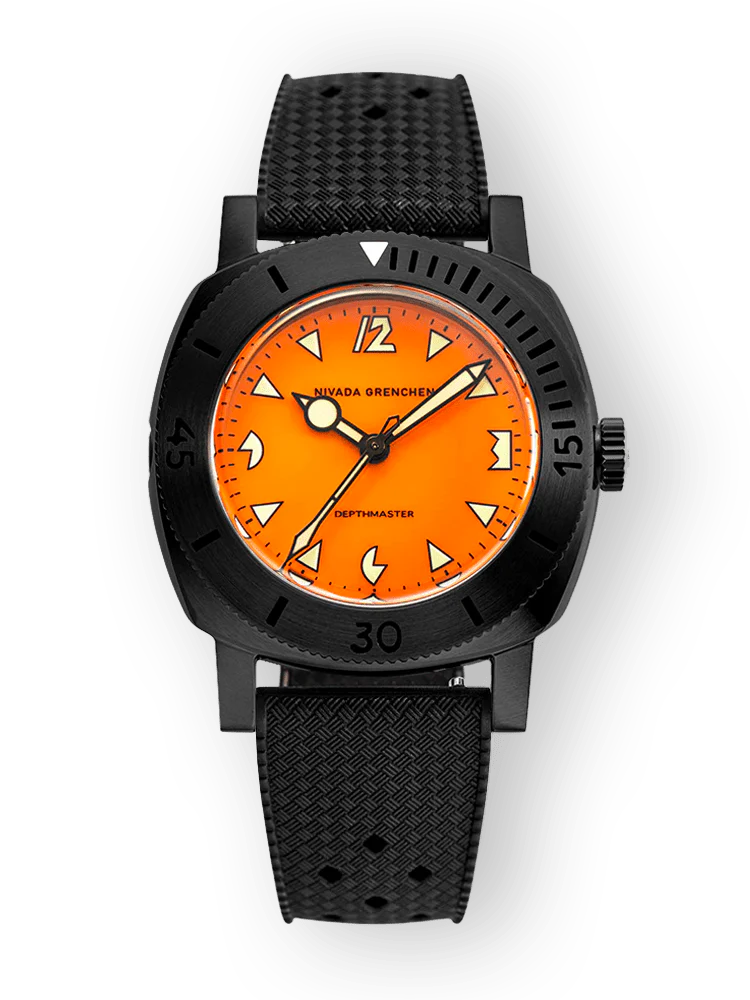 Nivada Grenchen DEPTHMASTER BLACK PUMPKIN