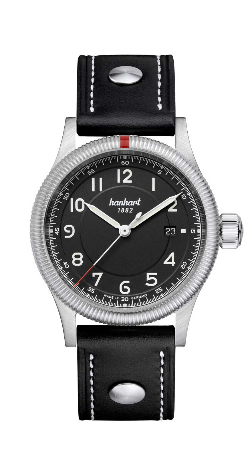 Hanhart PIONEER One schwarz, 42 mm