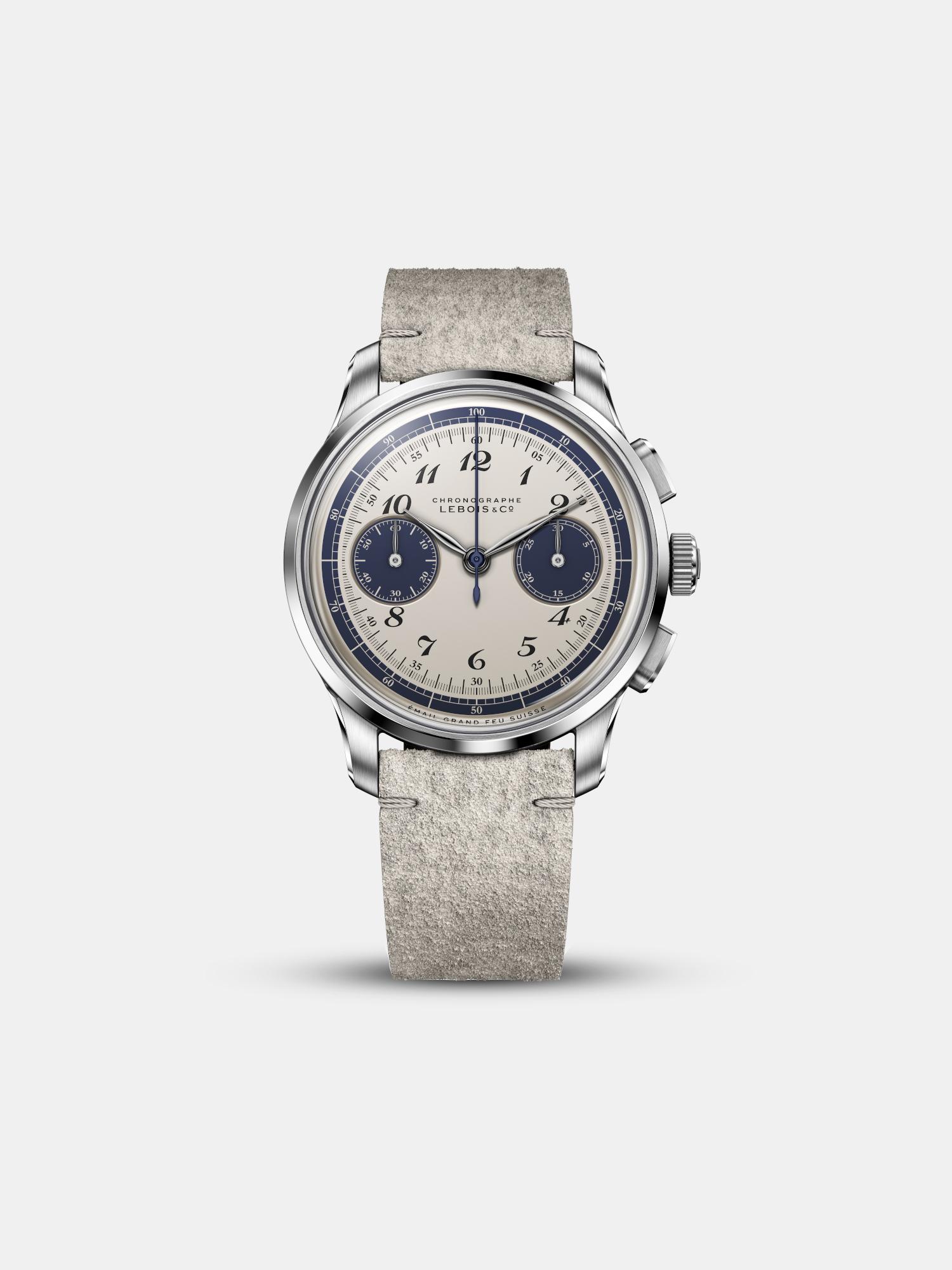 Lebois & Co Atelier Chronograph 324.552 ‘Bleu sur Blanc’