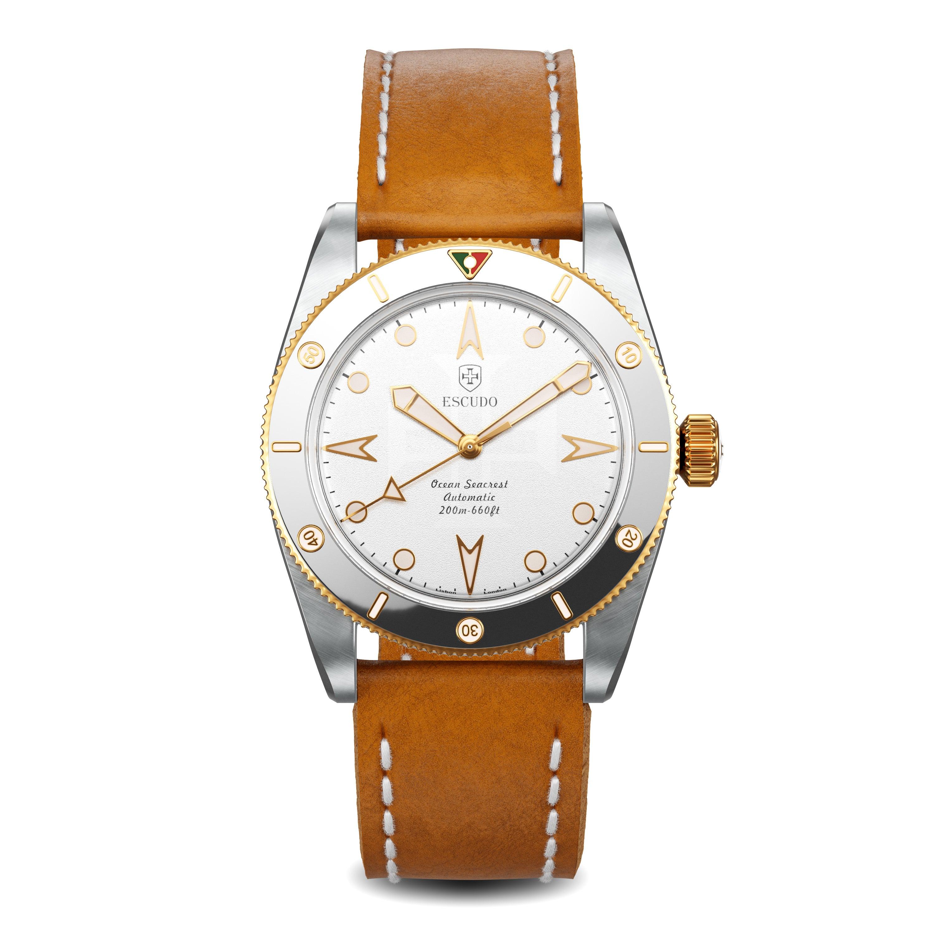 Escudo Watches Silver Rose - Leather - 39mm