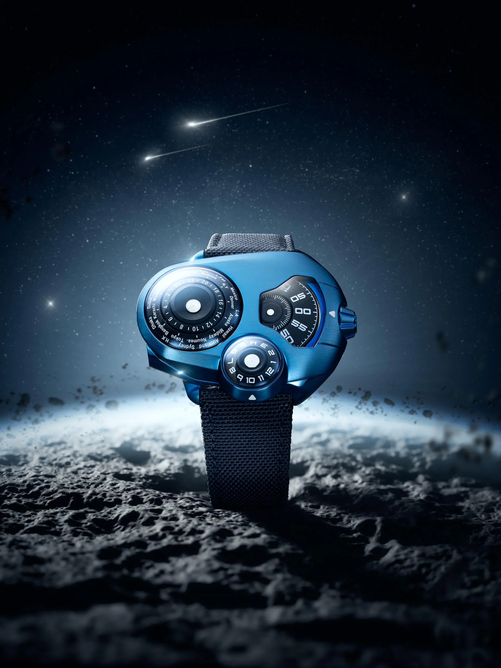 SpaceOne WORLDTIMER BLUE
