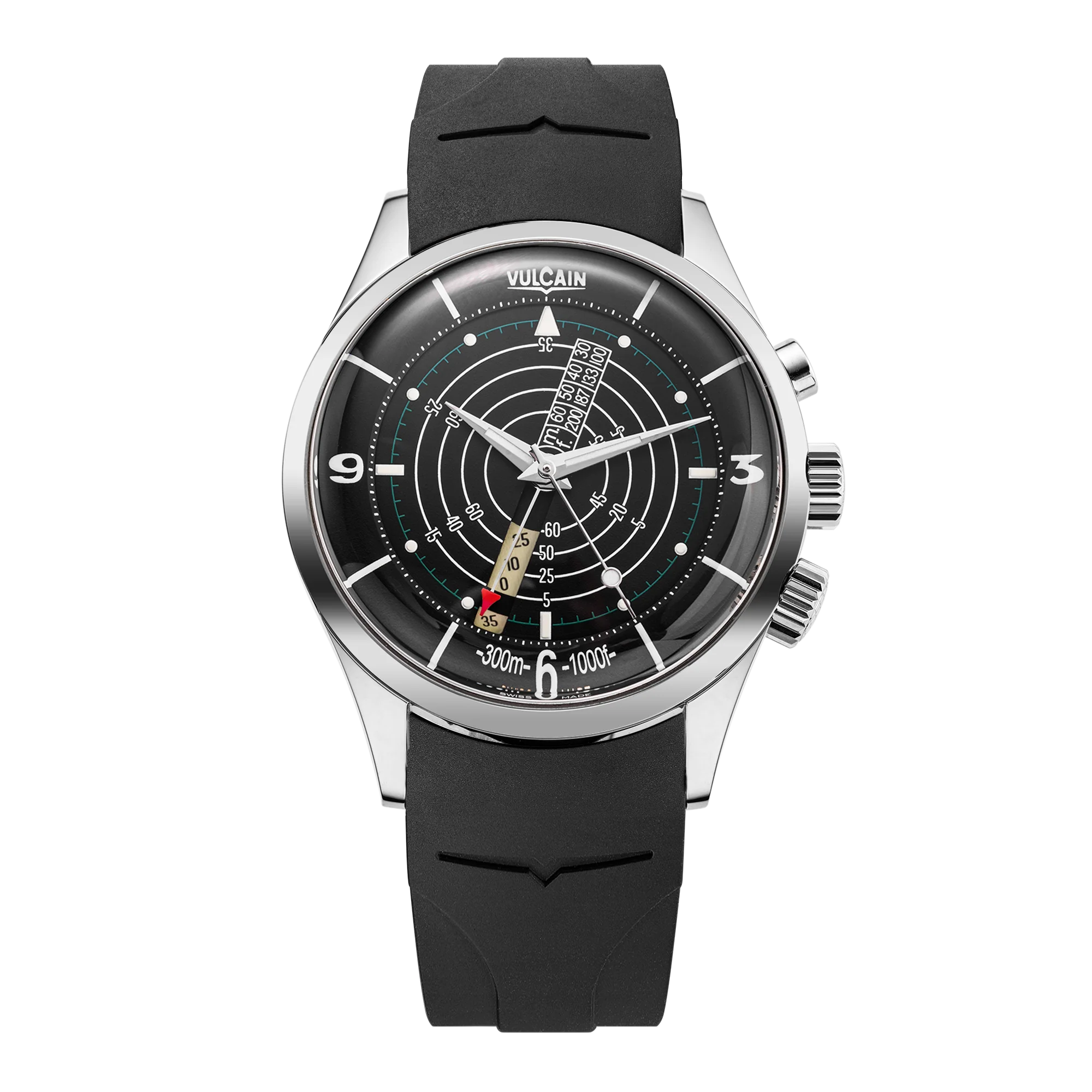 Vulcain Nautical Heritage - Black White Luminova