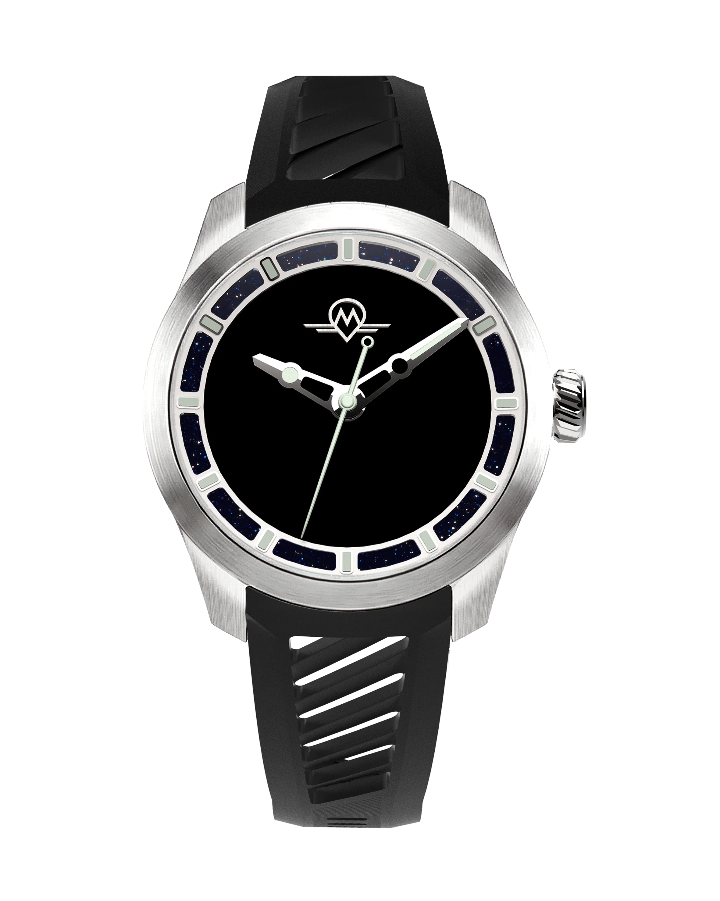 Monro MONRO LUNA ADVENTURE MLA-MBR MUSUO BLACK HOLE, 9039 Automatic Watch, 39mm EPDM Rubber
