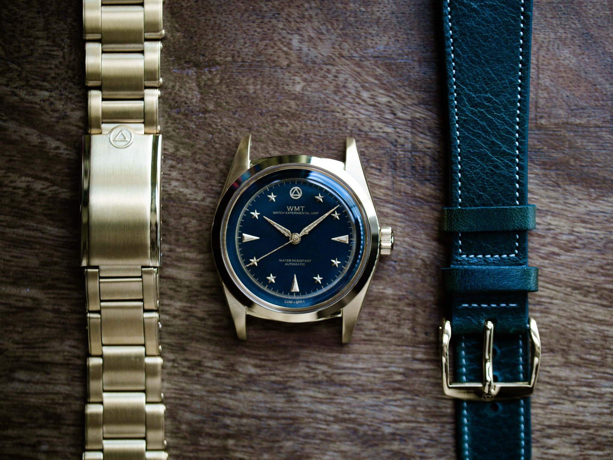 WMT Watches Lupas – Starlight / Limited 50pcs / Aged Edition / Metal Bracelet + Leather Strap Set
