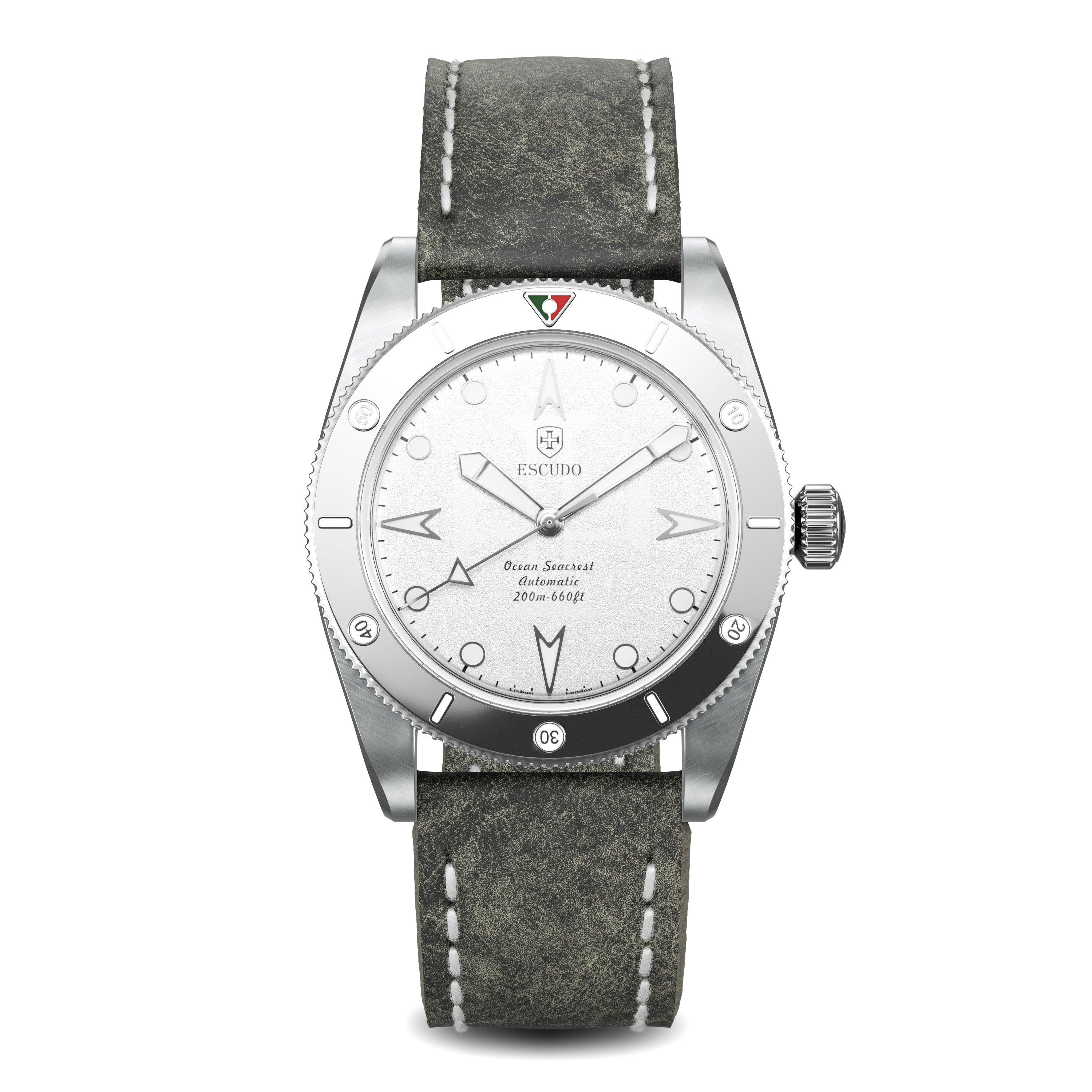 Escudo Watches Silver Inox - Leather - 39mm
