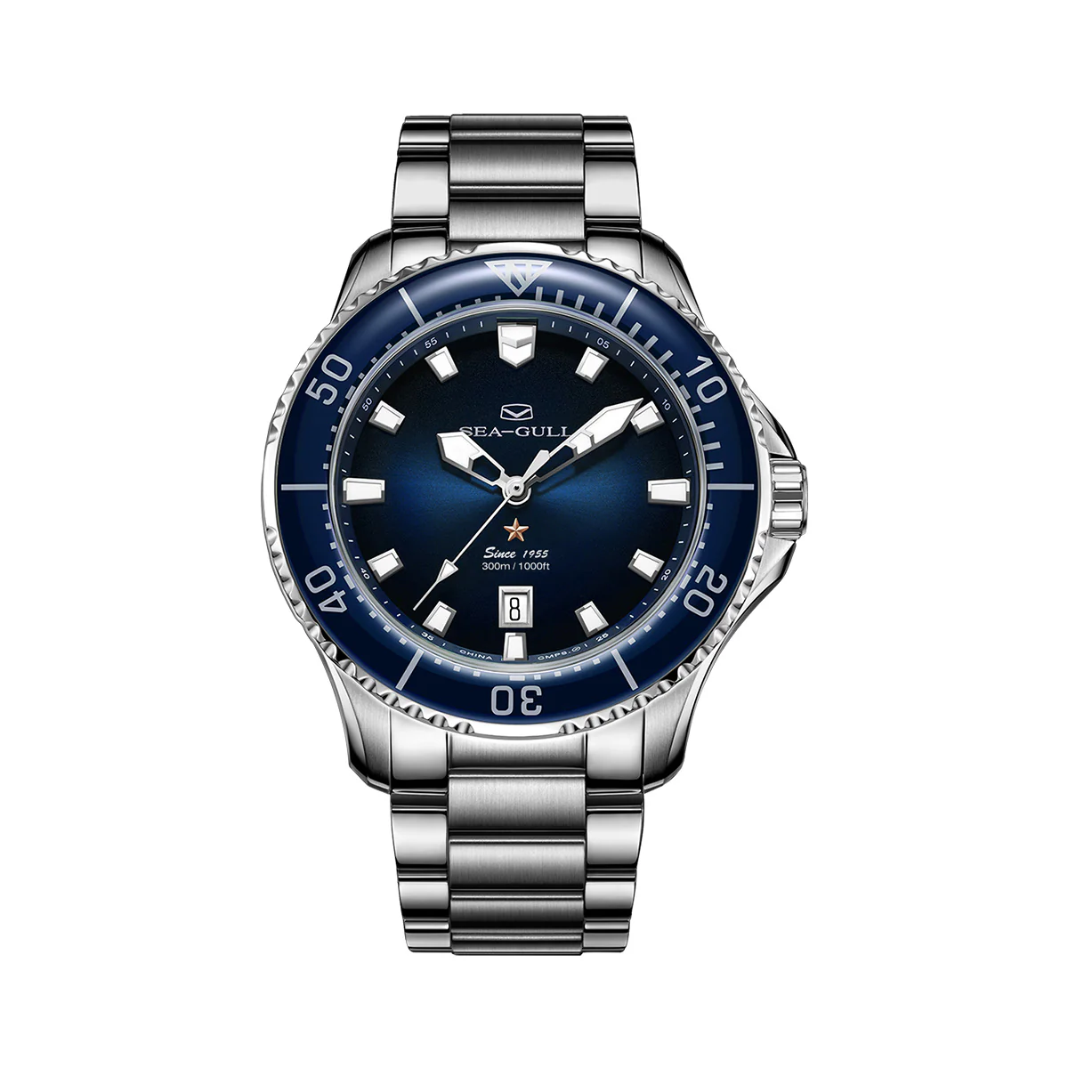 Sea-Gull Ocean Series Pro 300m Waterproof Diving Watch 44mm