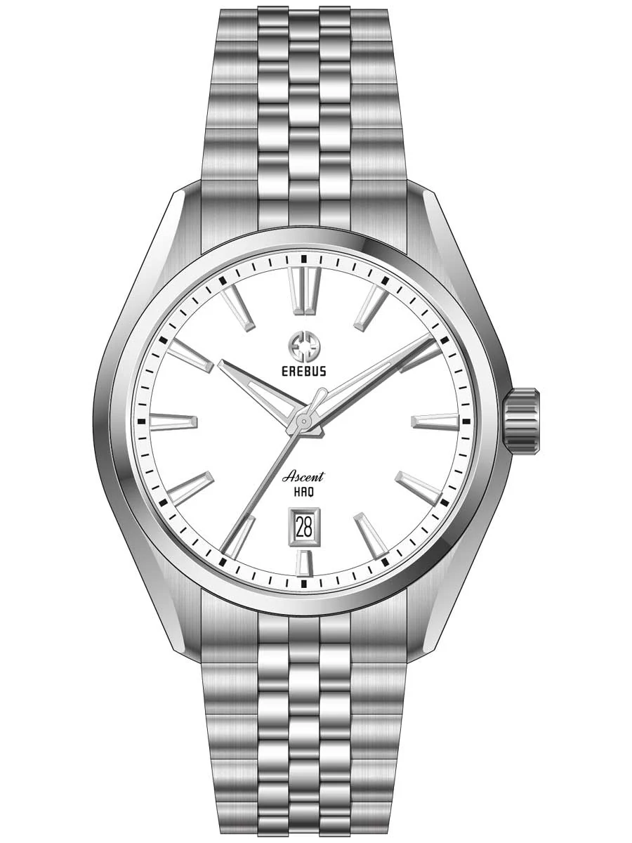 Erebus Watches ASCENT HAQ 41 White Enamel