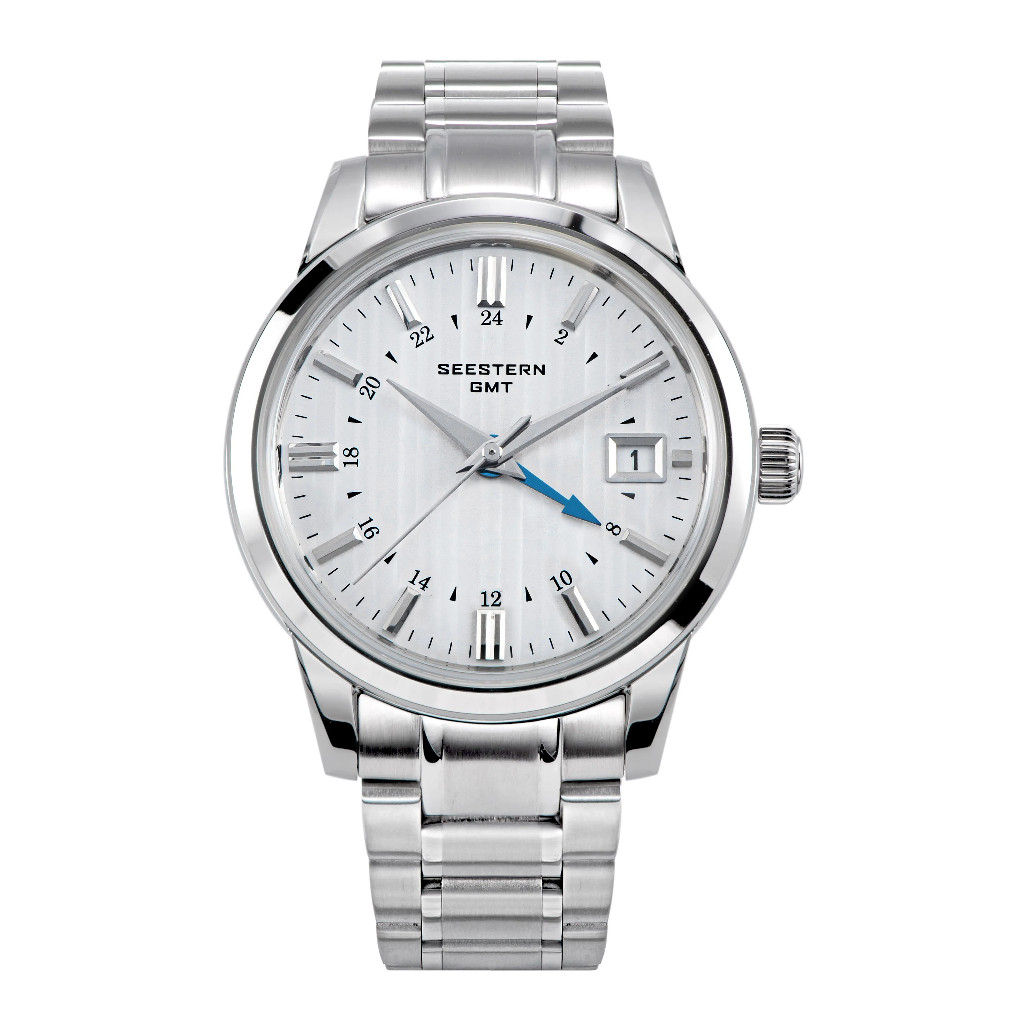 Sugess Seestern S446 GMT Watch White Dial (Seiko NH34 GMT movement)