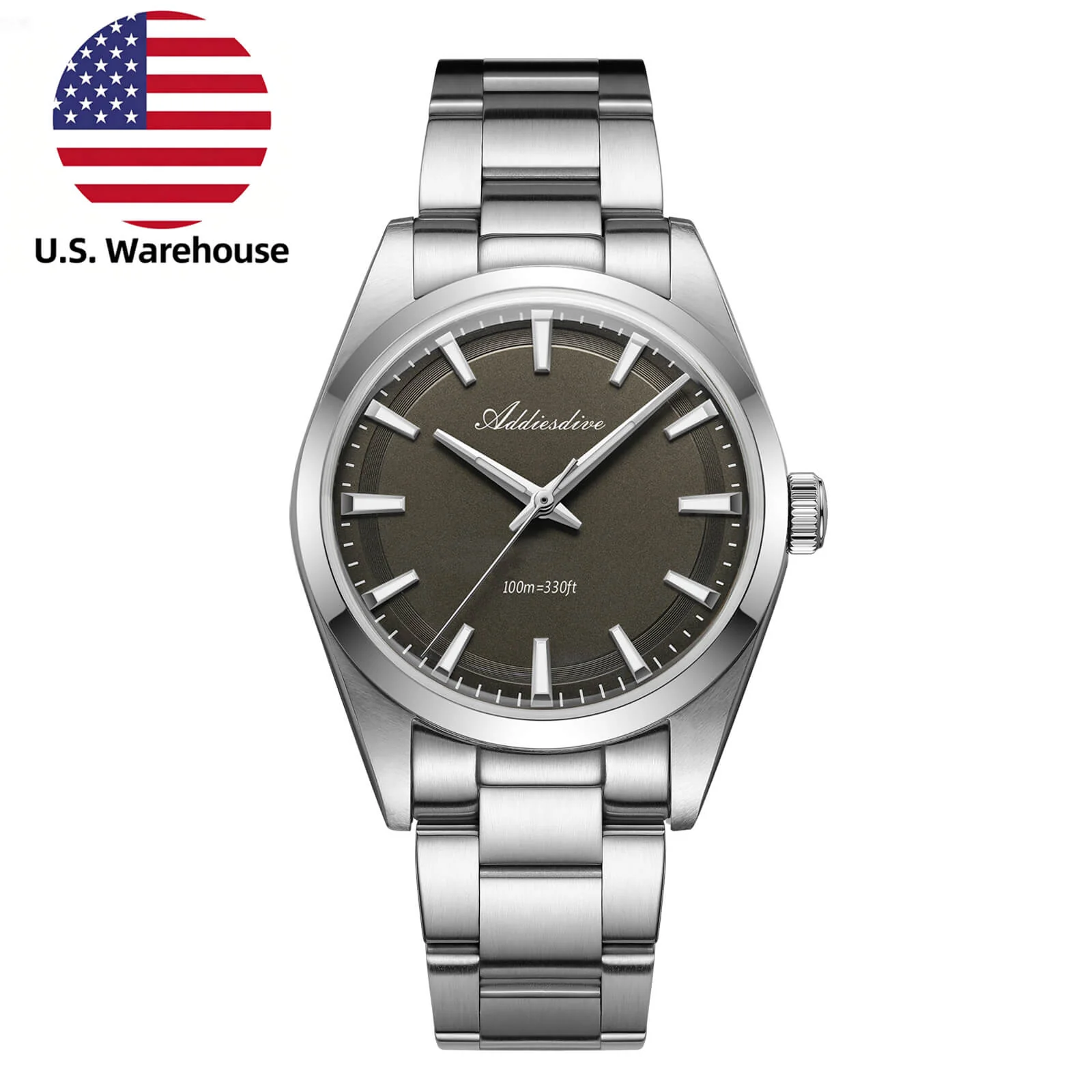 Addiesdive U.S. Warehouse -ADDIESDIVE 36mm Luxury VH31 Quartz Watch AD2066