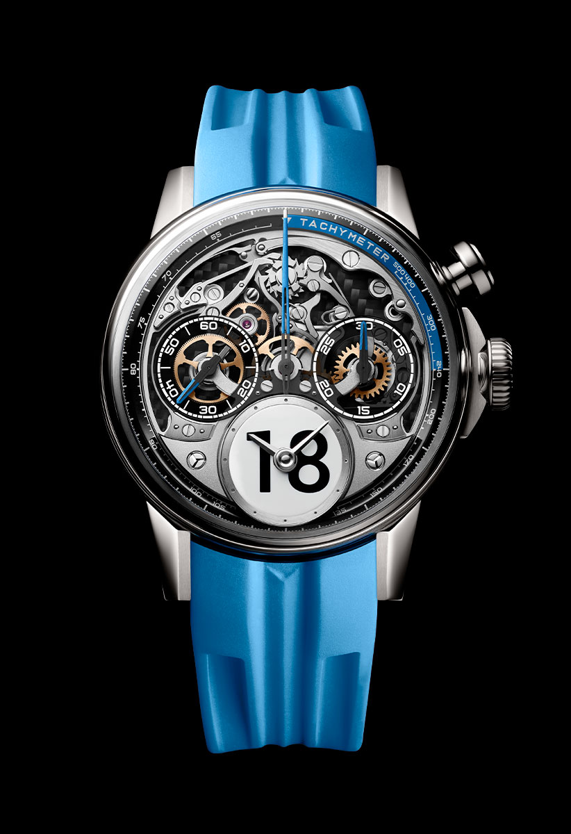 Louis Moinet Time to Race Bleu de France LM-96.20.8B