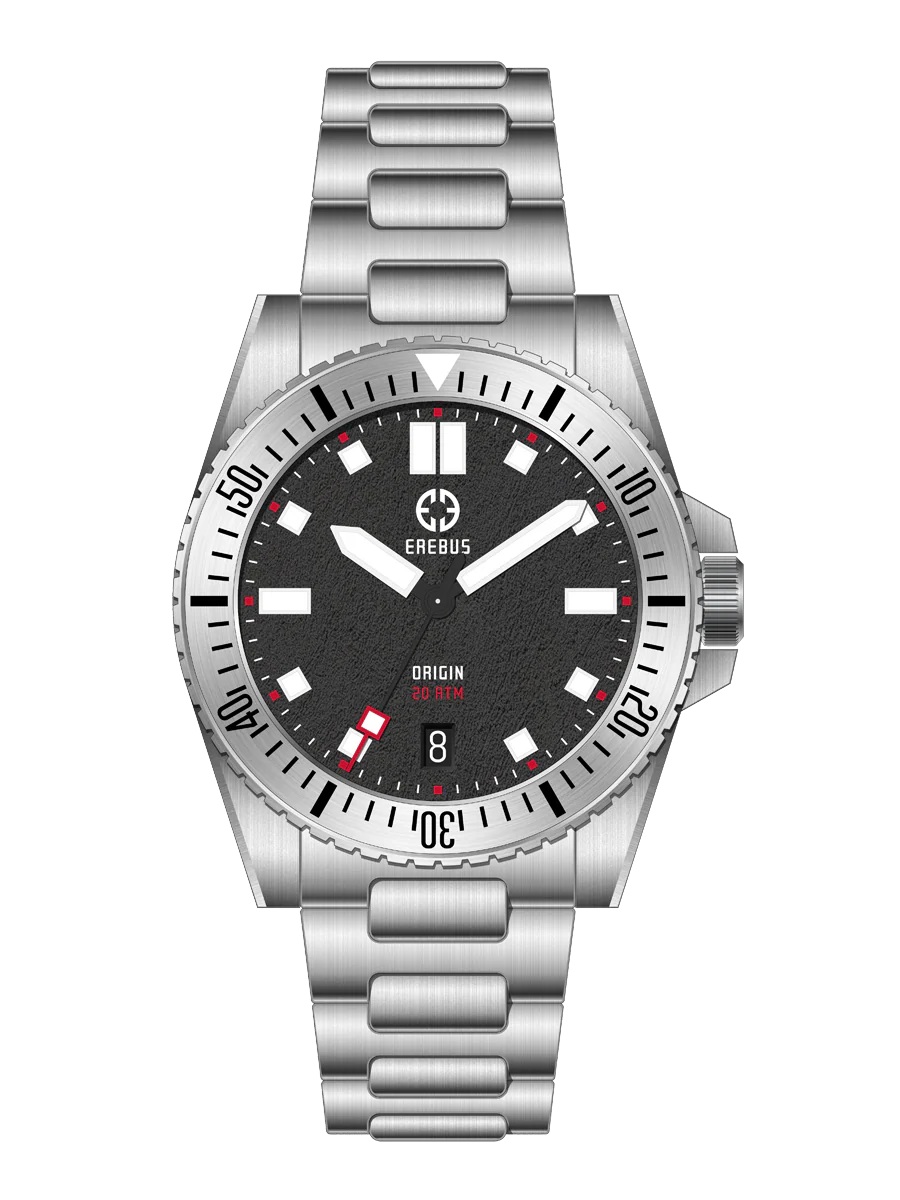Erebus Watches ORIGIN 38 Black Stainless