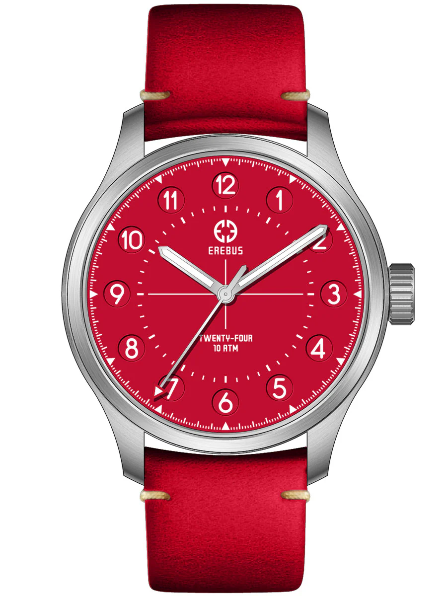Erebus Watches Twenty-Four 40 Red