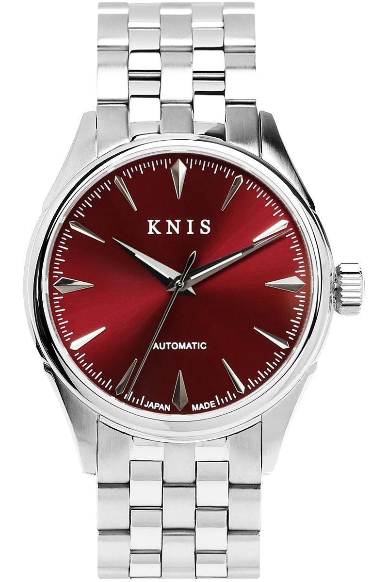 KNIS KNIS Automatic Sunray Dial Wine Red KN001-RD