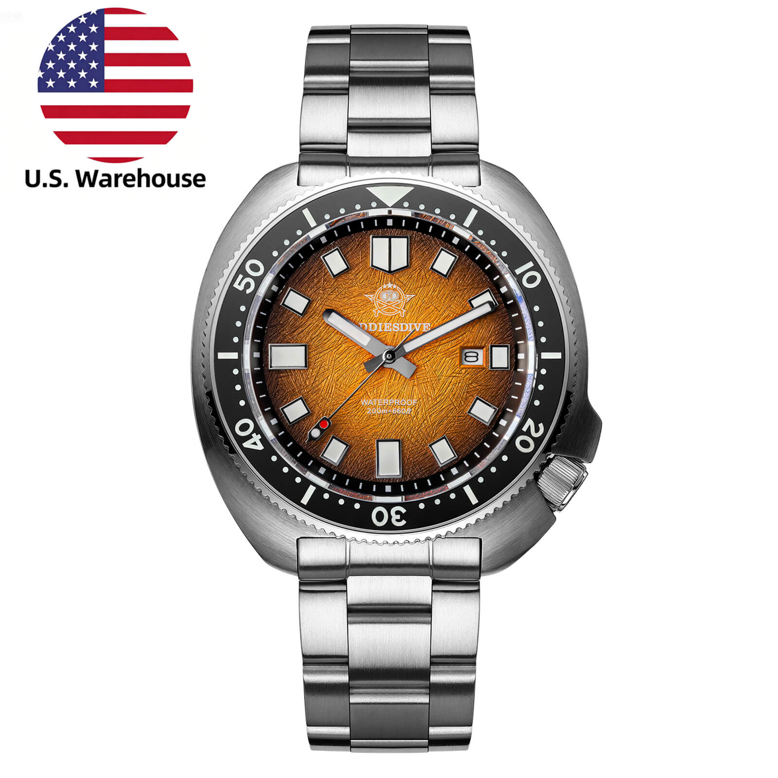 Addiesdive U.S. Warehouse -Addiesdive Turtle Quartz Diver Men Watch Sapphire Crystal AD2511