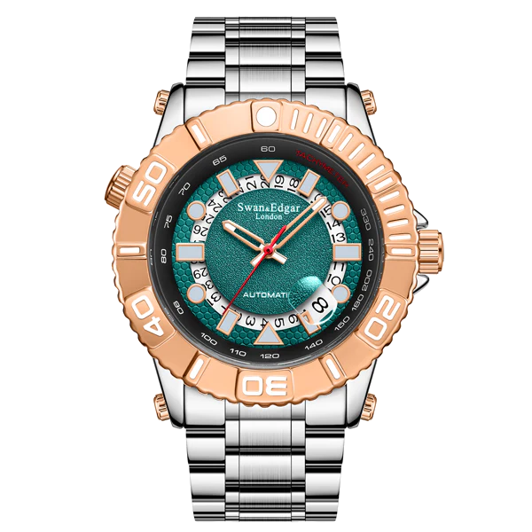 Swan & Edgar Geometric Racer Automatic - Two Tone Steel