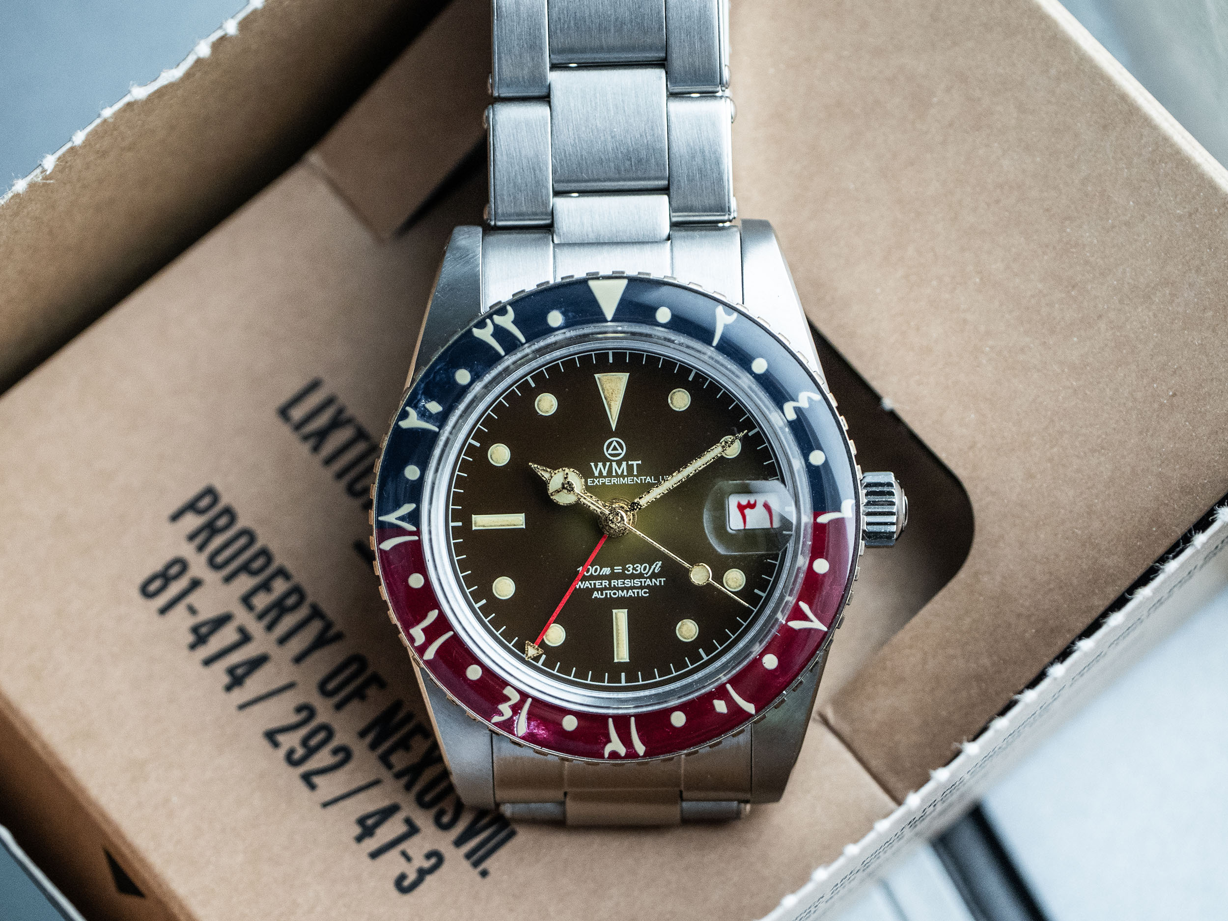 WMT Watches Panton MKII – Brown Dial / Brass Bezel Aged Edition