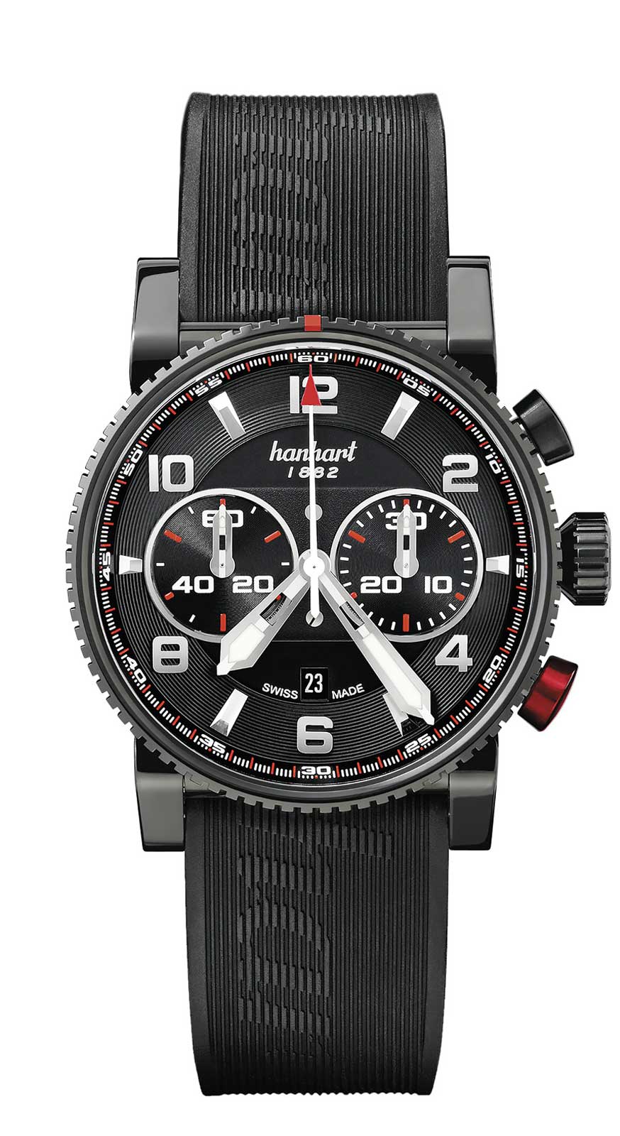 Hanhart PRIMUS Racer Dark, 44 mm