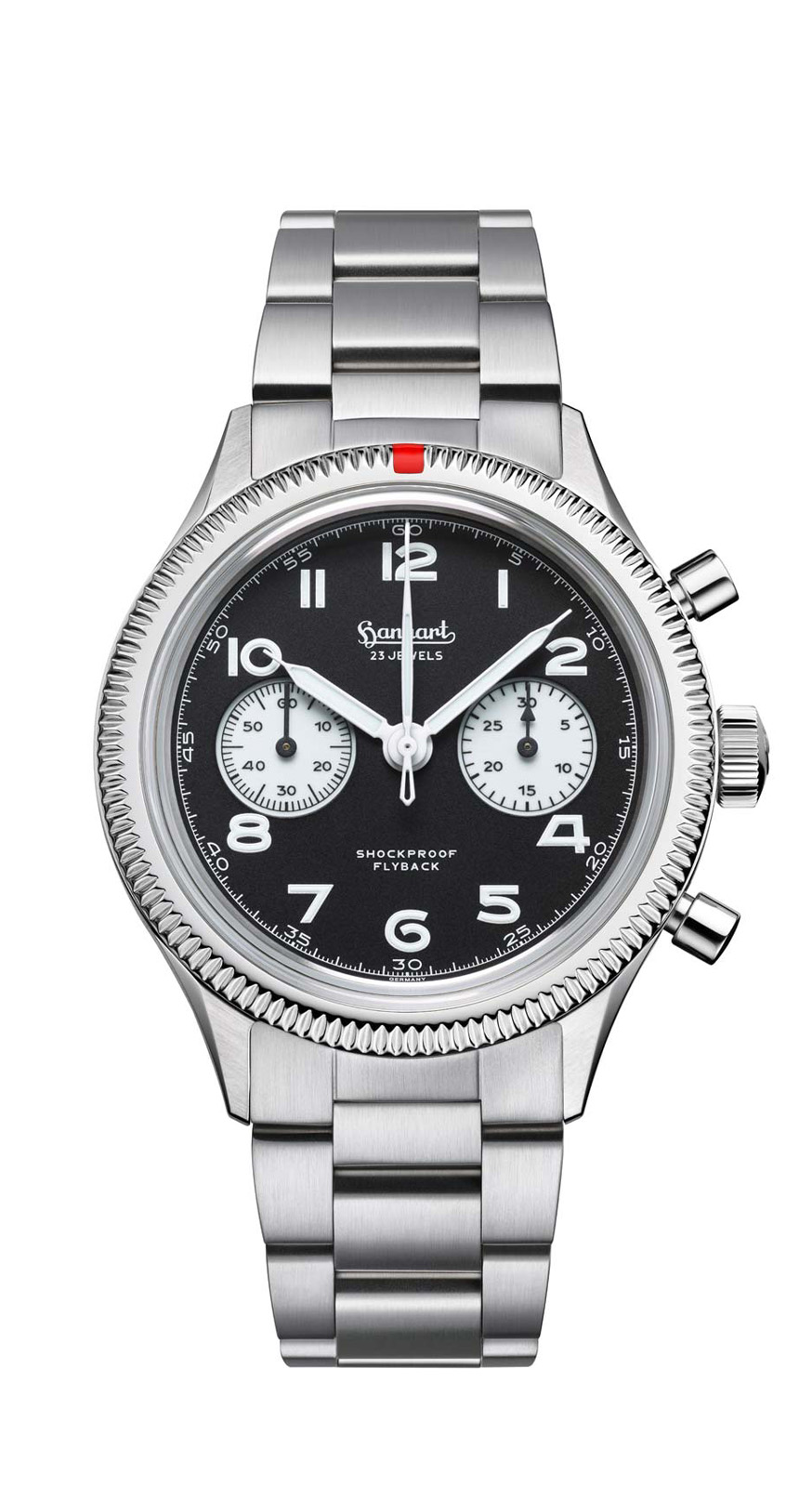Hanhart 417 ES Flyback Reverse Panda, 42 mm