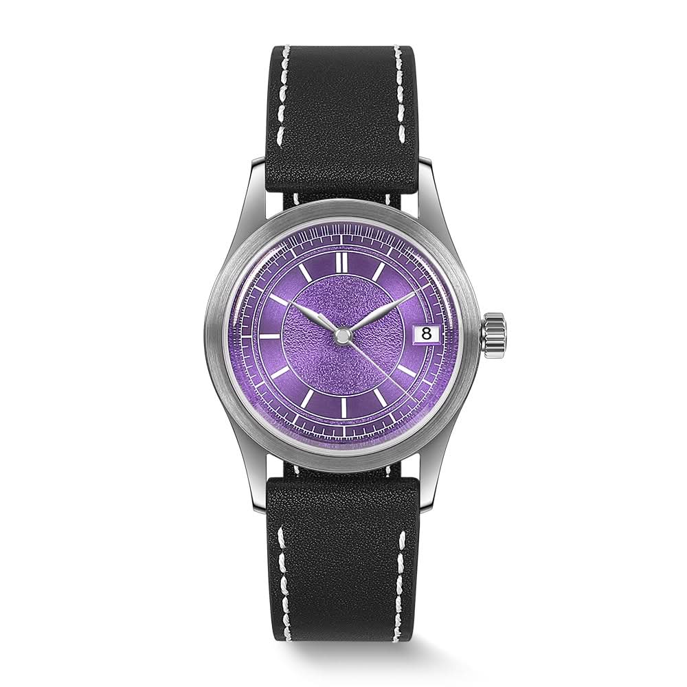 Boderry HOU - 80-Hour Power Reserve Vintage Automatic Watch | Purple