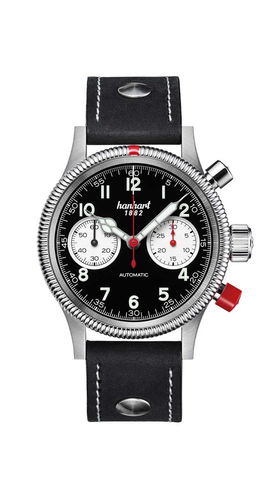 Hanhart PIONEER Mk II Reverse Panda, 40 mm