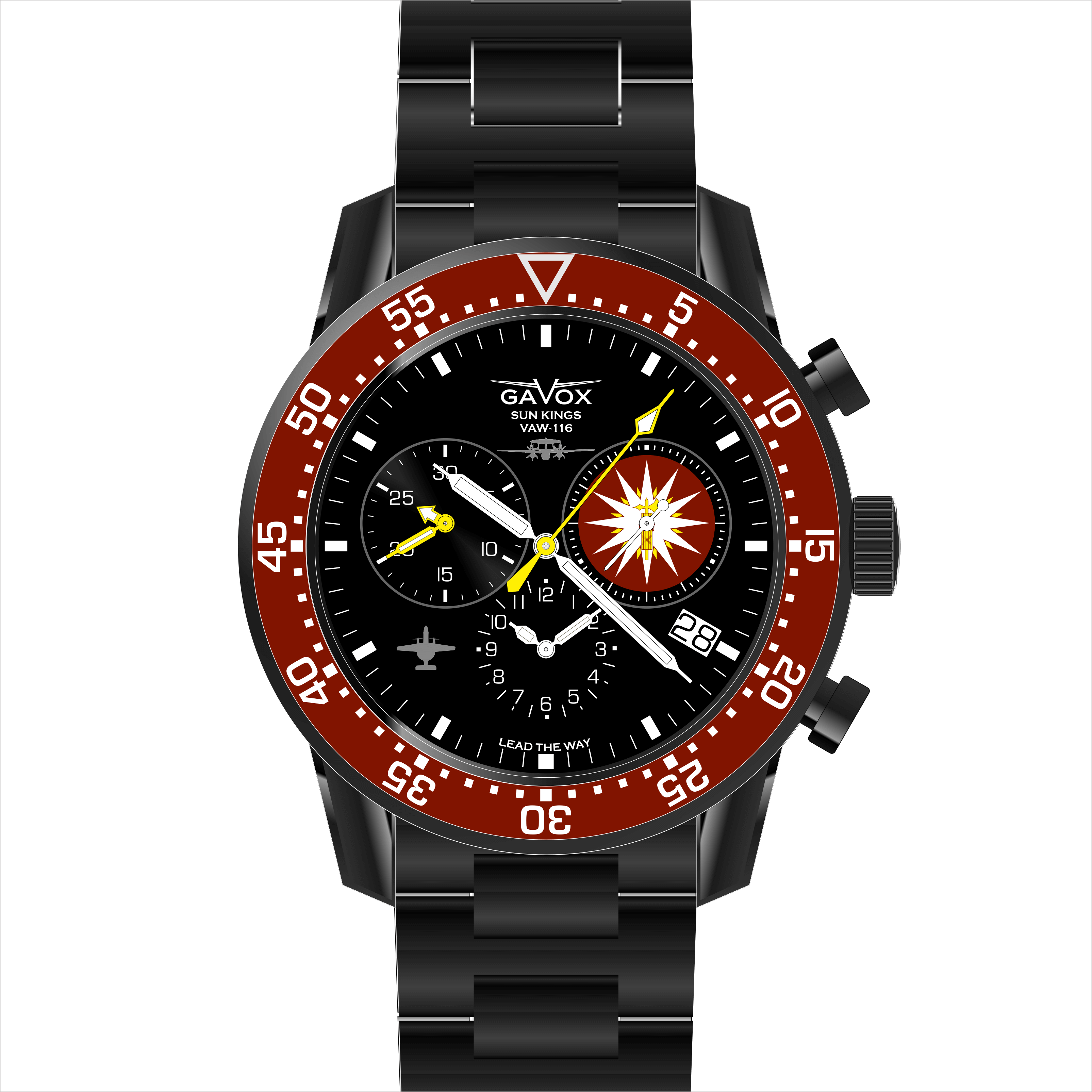 Gavox VAW-116 SUN KINGS Gavox Squadron Black PVD