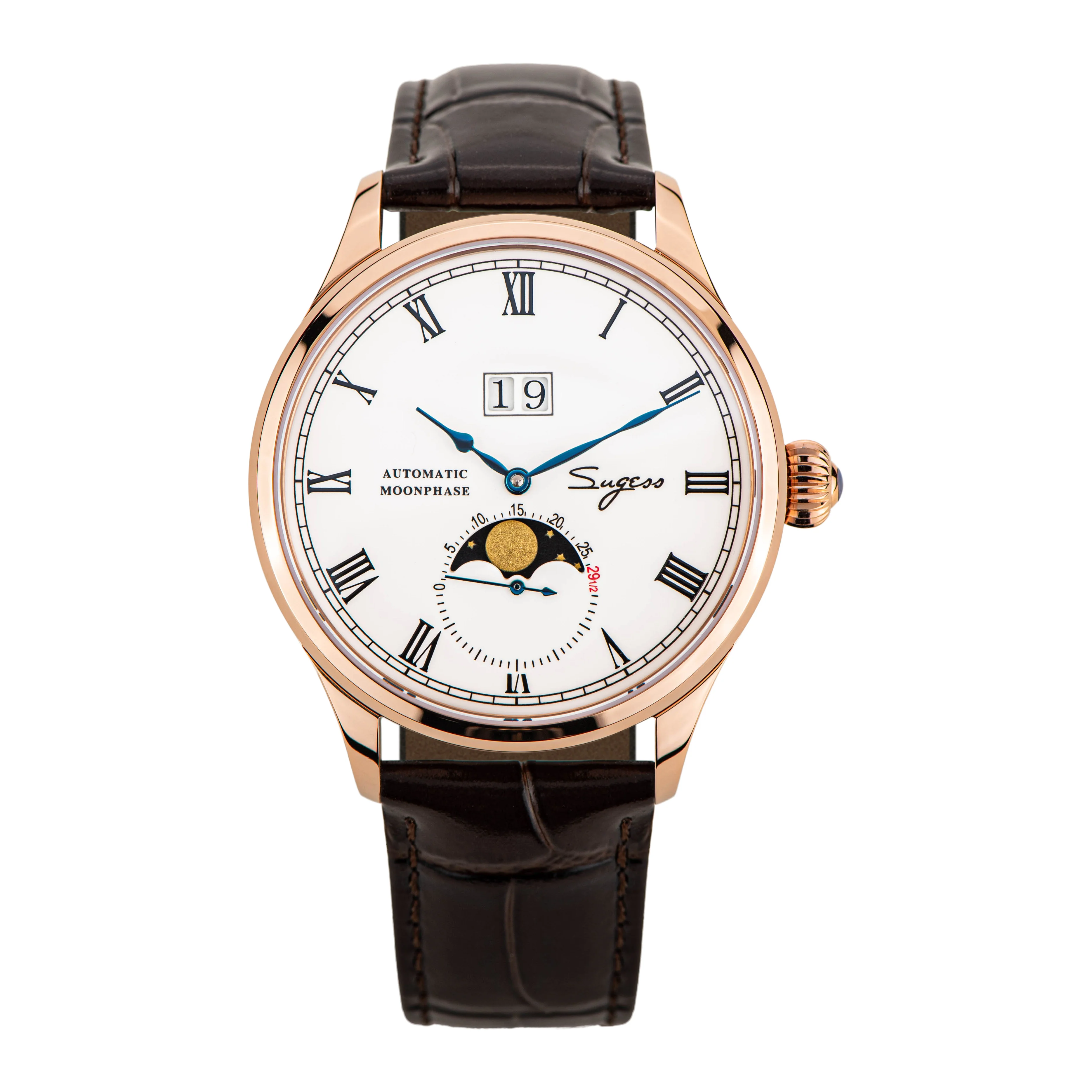 Sugess MoonPhase Master Automatic SU2528GW Enamel Dial