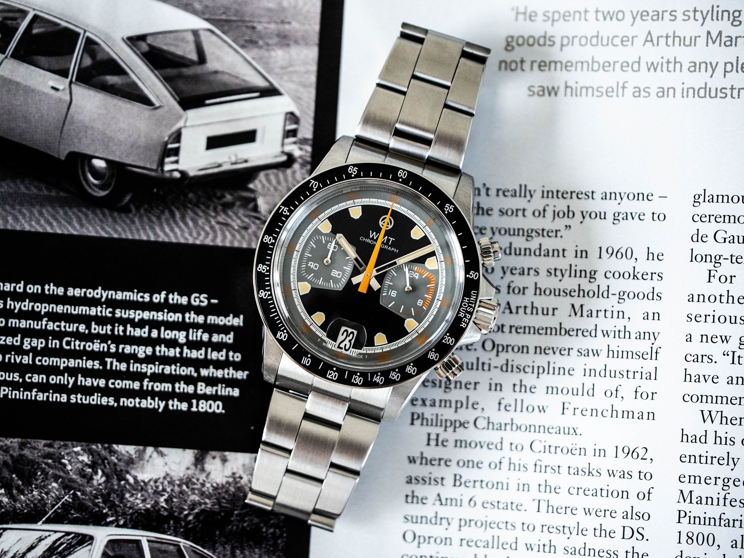 WMT Watches Monza V2 – Black Dial / Bezel Insert Aged / Limited Edition 50 pc