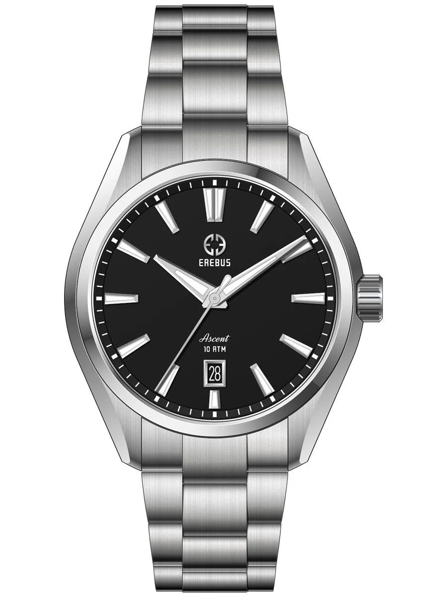 Erebus Watches ASCENT 41 Black Enamel