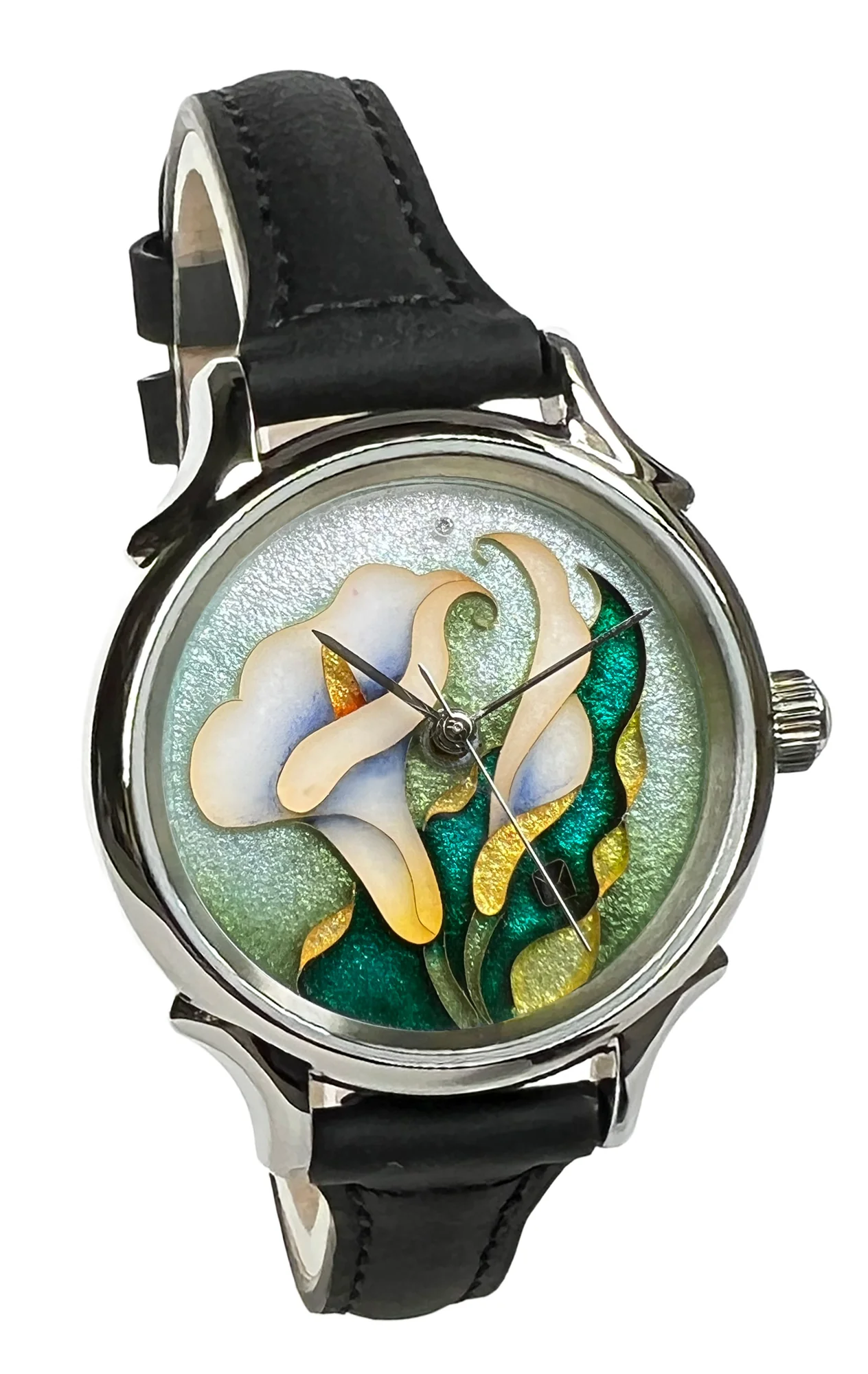 Celeste Watch Company Cloisonné Calla Lily by Merry-Lee Rae
