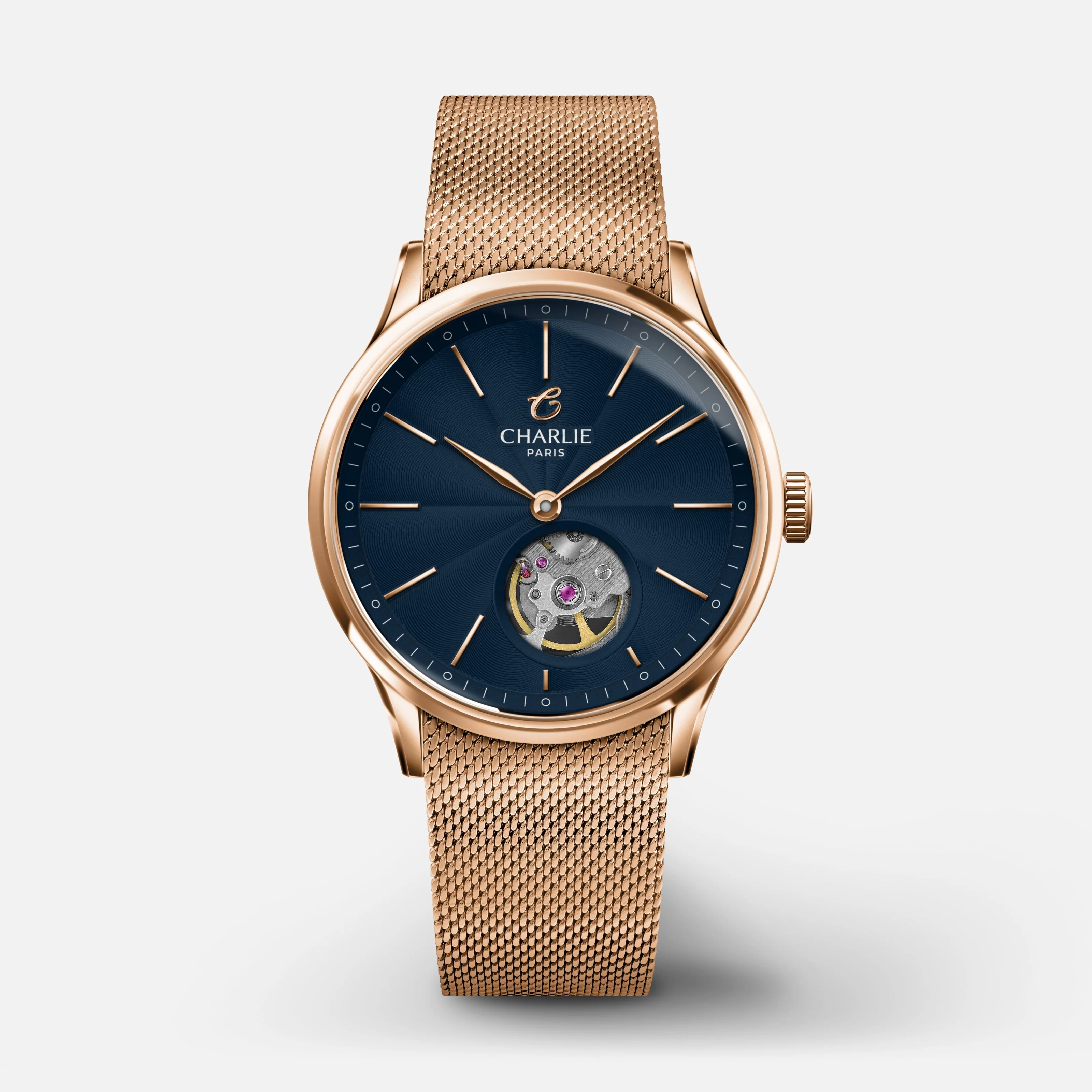 Charlie Paris INITIAL 35 - Cœur Ouvert - Bleu
