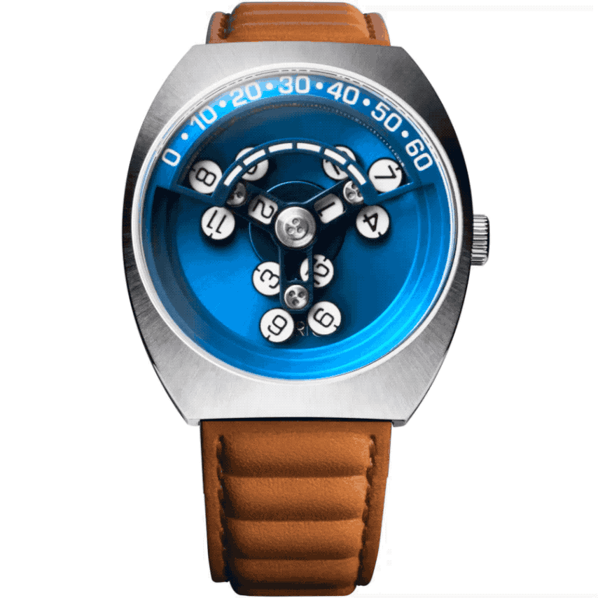 Xeric Scrambler Automatic Wandering Hour Blue Tan