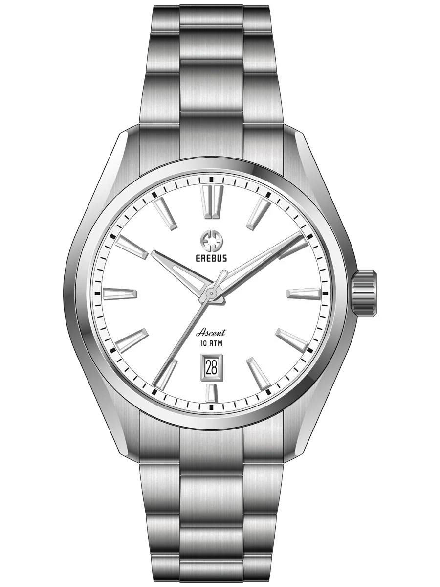 Erebus Watches ASCENT 41 White Enamel