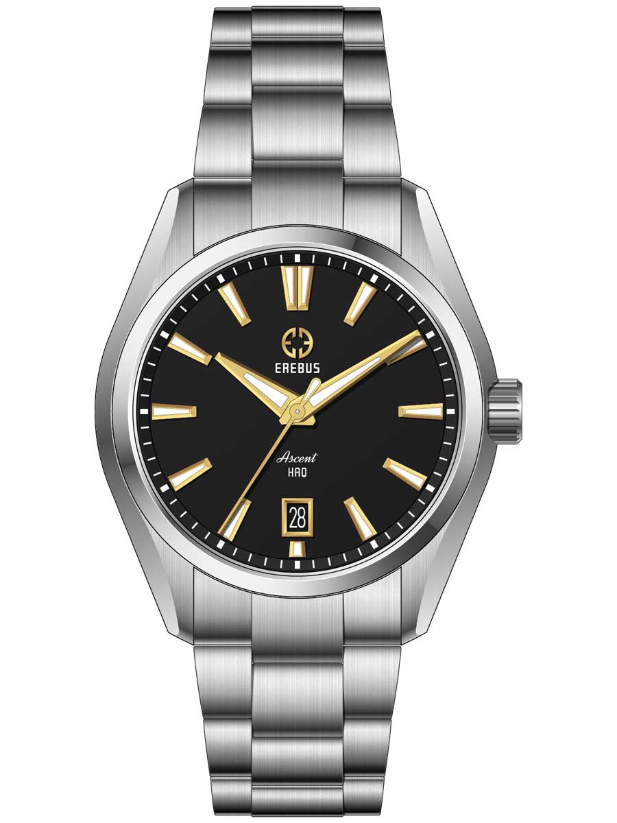 Erebus Watches ASCENT HAQ 39 Black Gilt