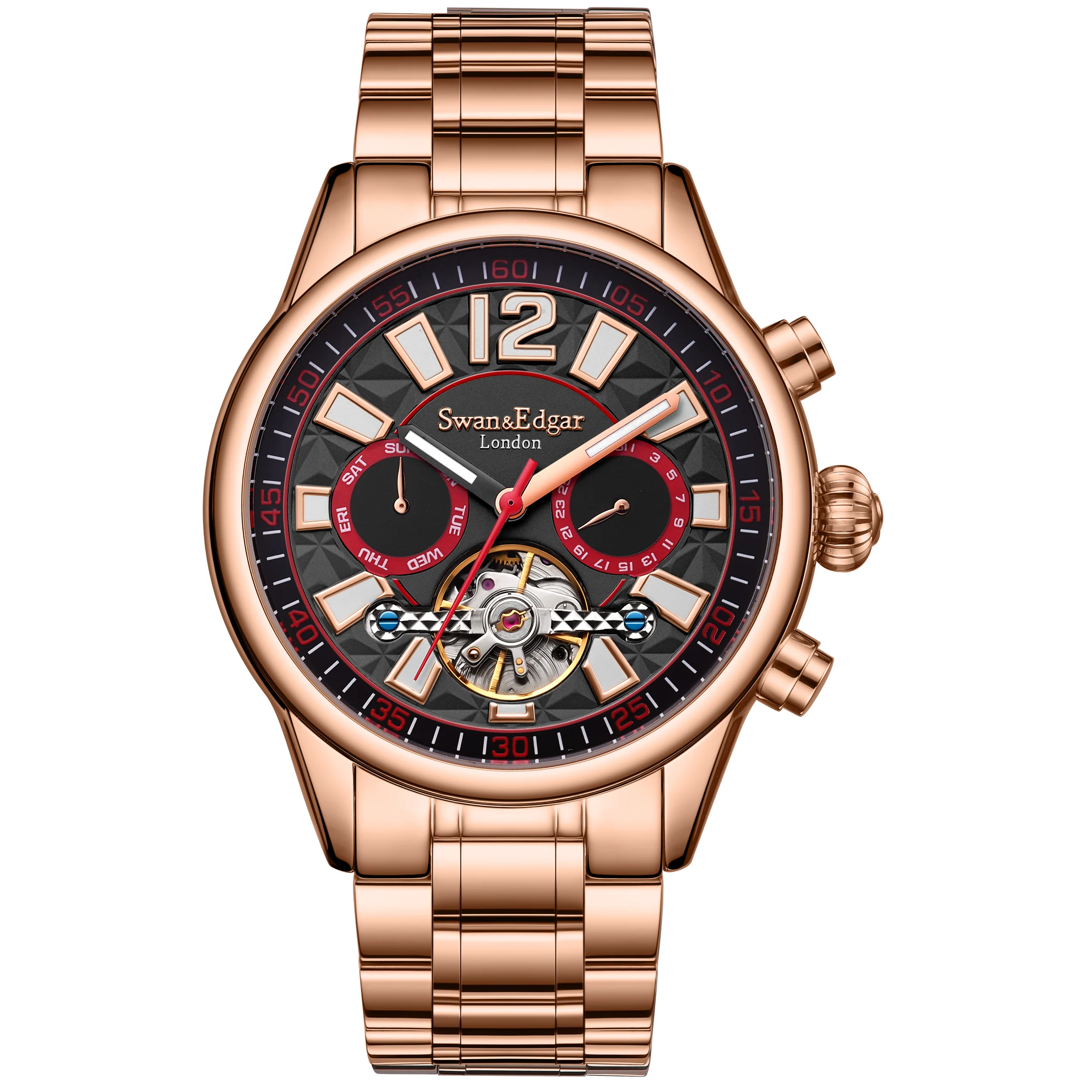 Swan & Edgar Royal Exhibition Automatic- Rose Black