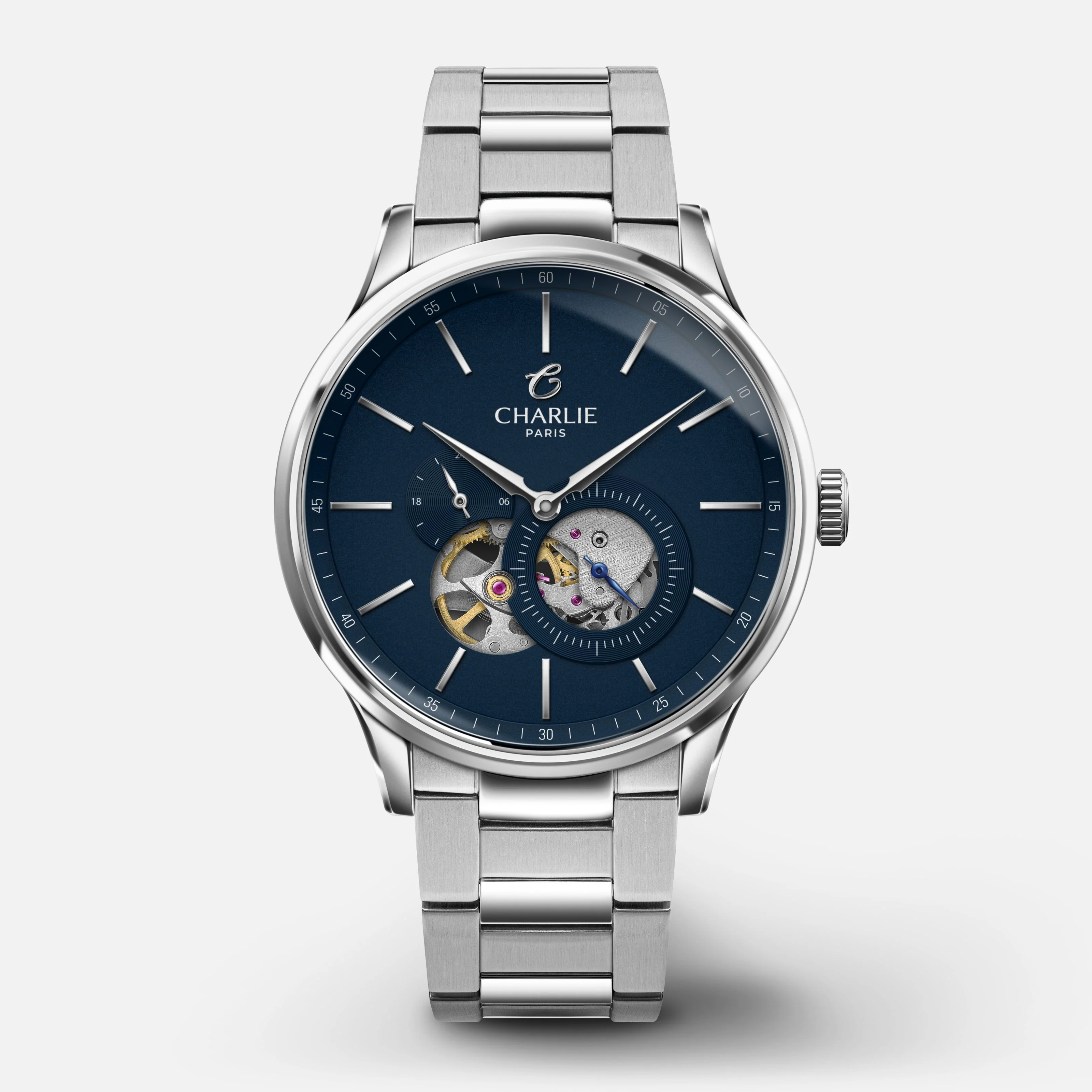 Charlie Paris INITIAL - Cœur Ouvert - Bleu