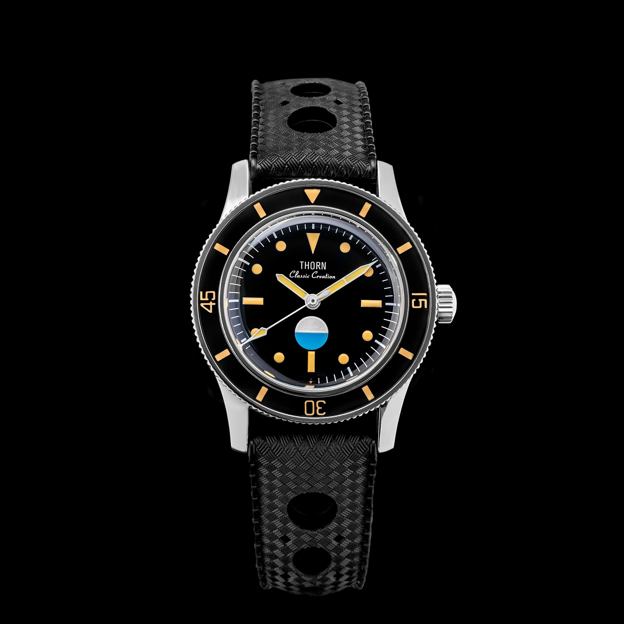 Thorn Thorn 38mm 50 Fathoms Smil-Spec PT5000 Dive Watch T007