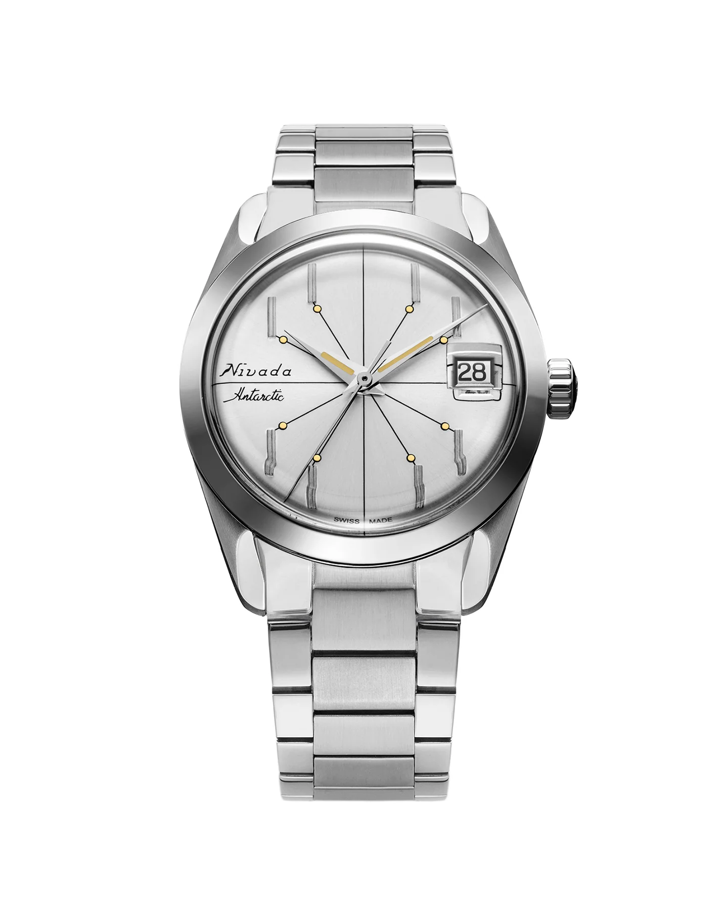 Nivada Grenchen ANTARCTIC SPIDER SILVER - 35mm