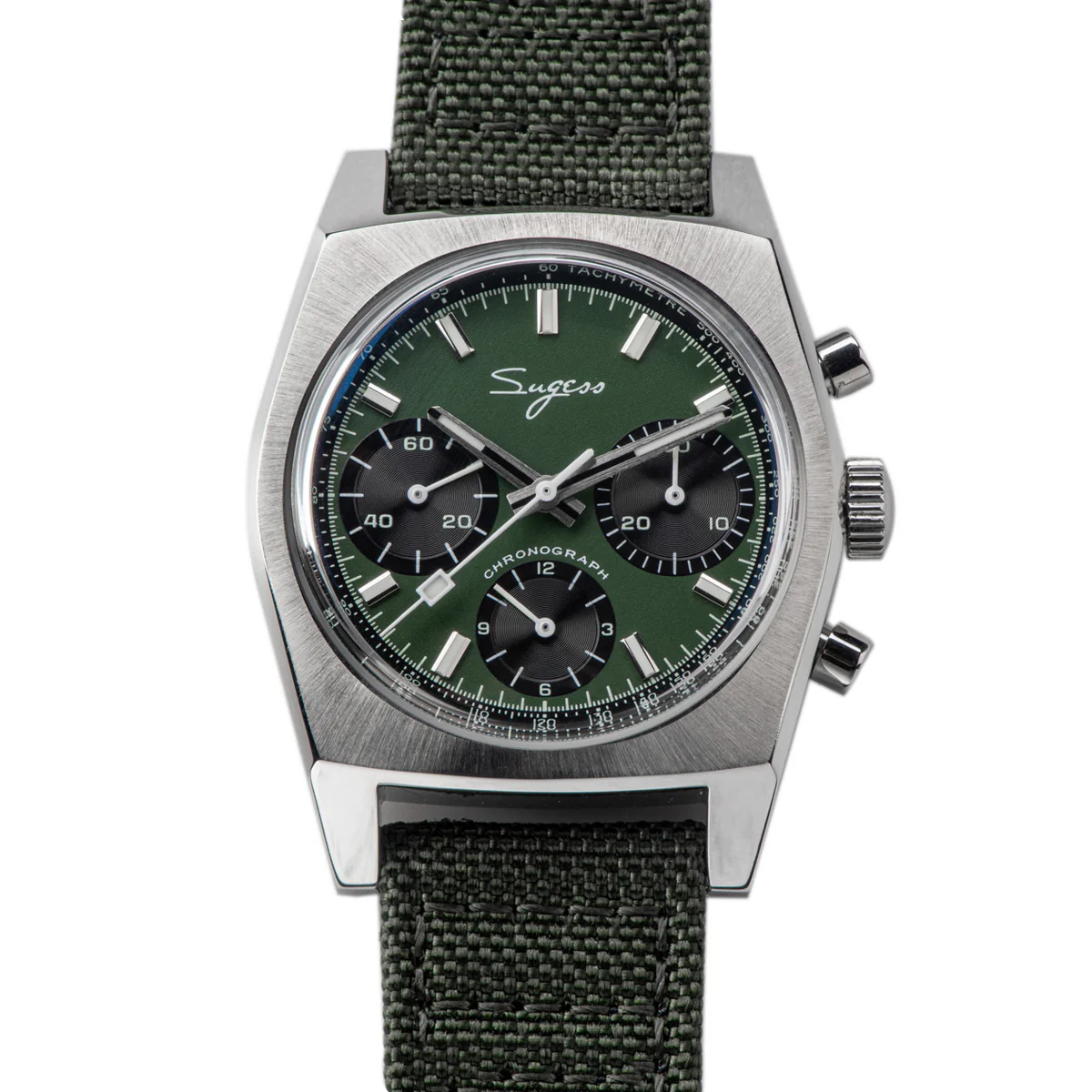 Sugess Chrono Heritage S419 Chronograph Green Dial
