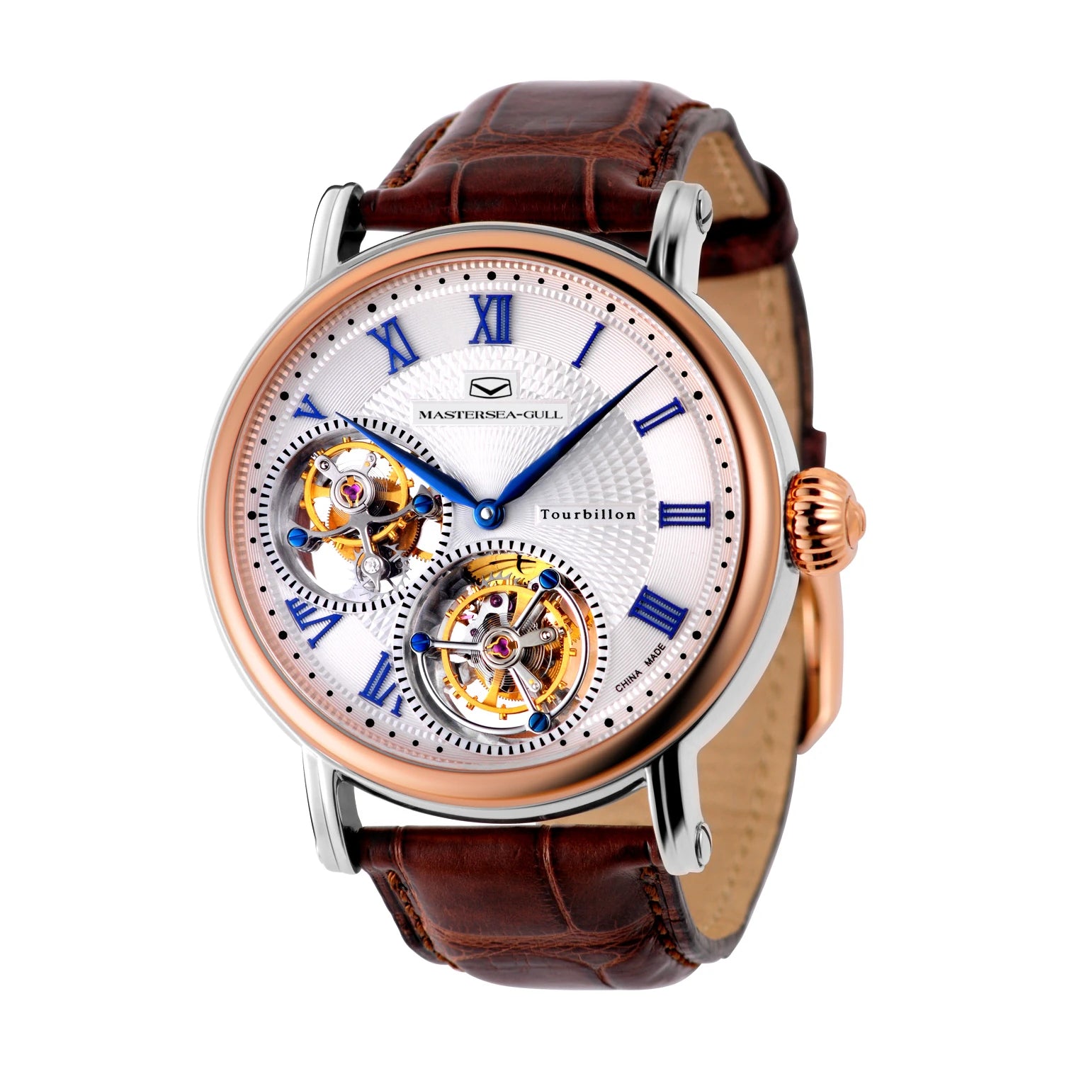 Sea-Gull Master Series Transparent Caseback Double Tourbillon 43mm