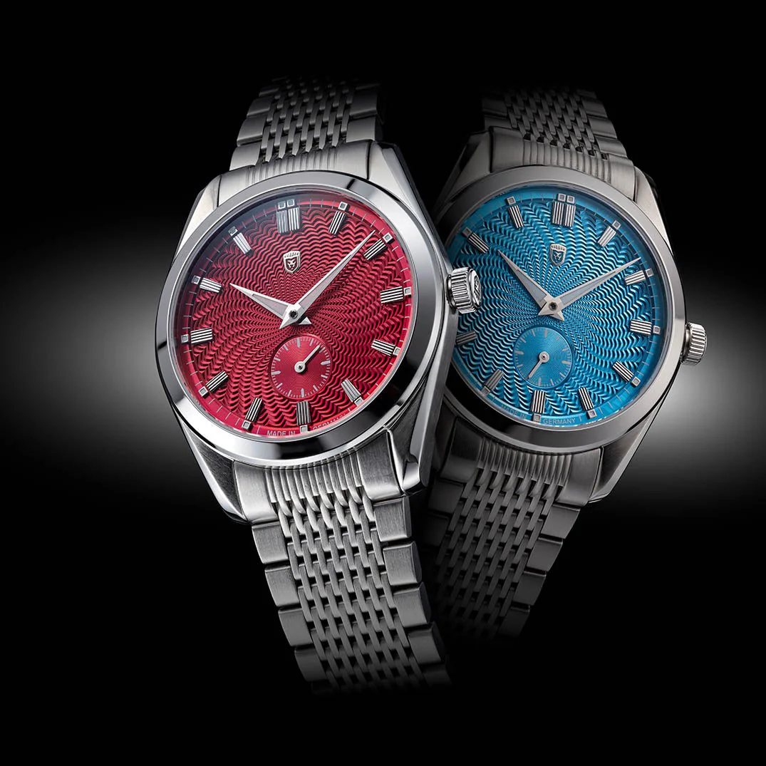 Heinrich Radiance Guilloche Swirl — türkisblau 🐬