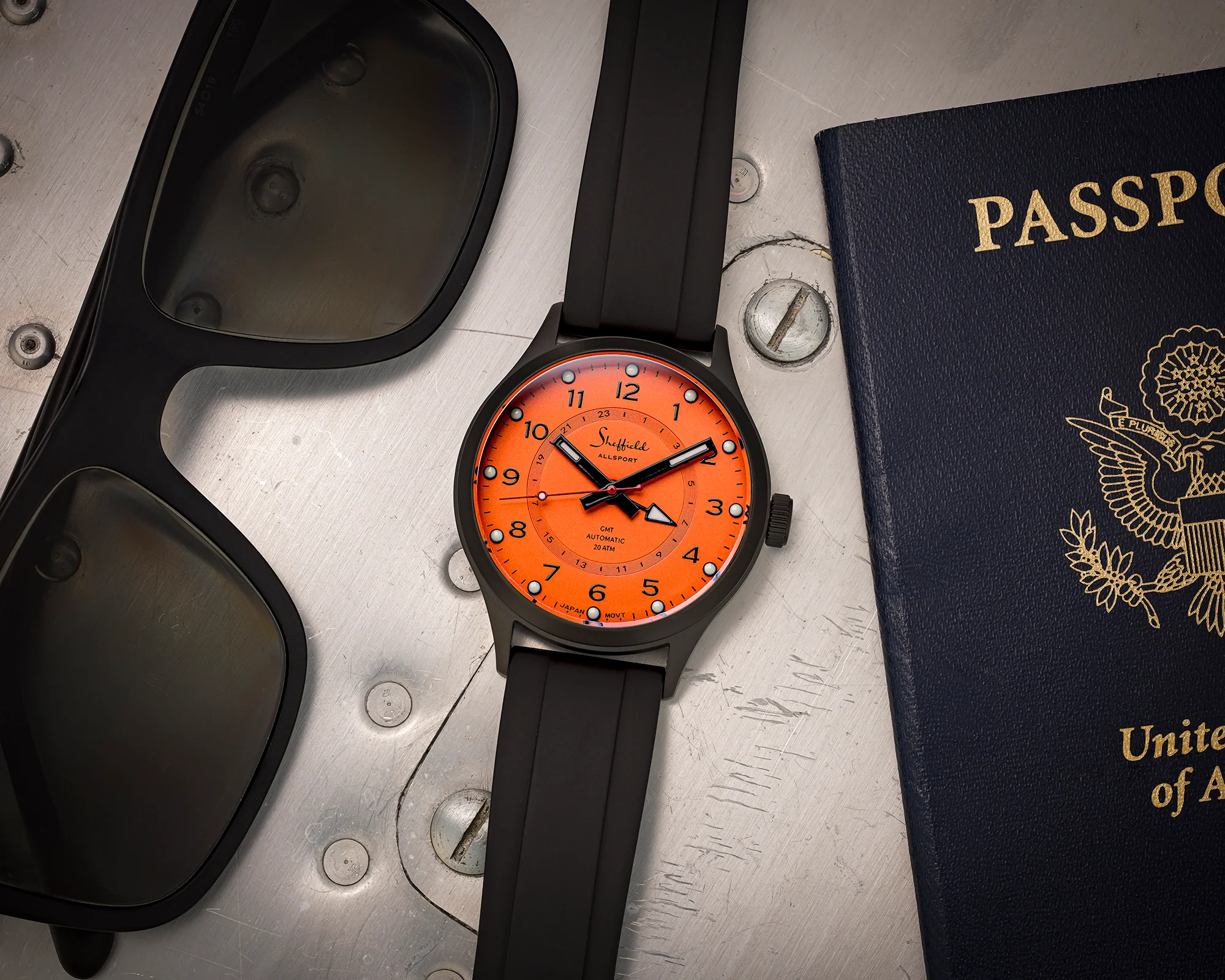 Sheffield VisiLume GMT - Orange