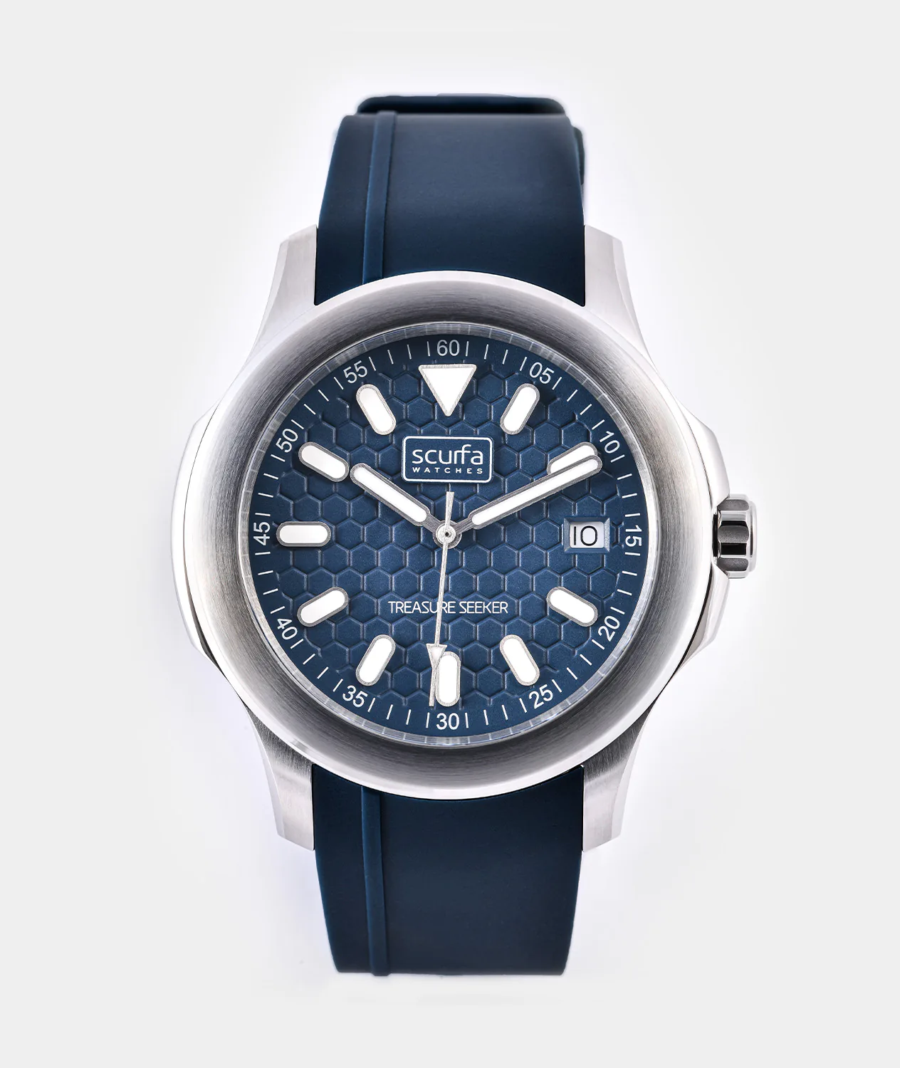 Scurfa Top Side Crew Stainless Steel Cobalt Blue Dial – Mens