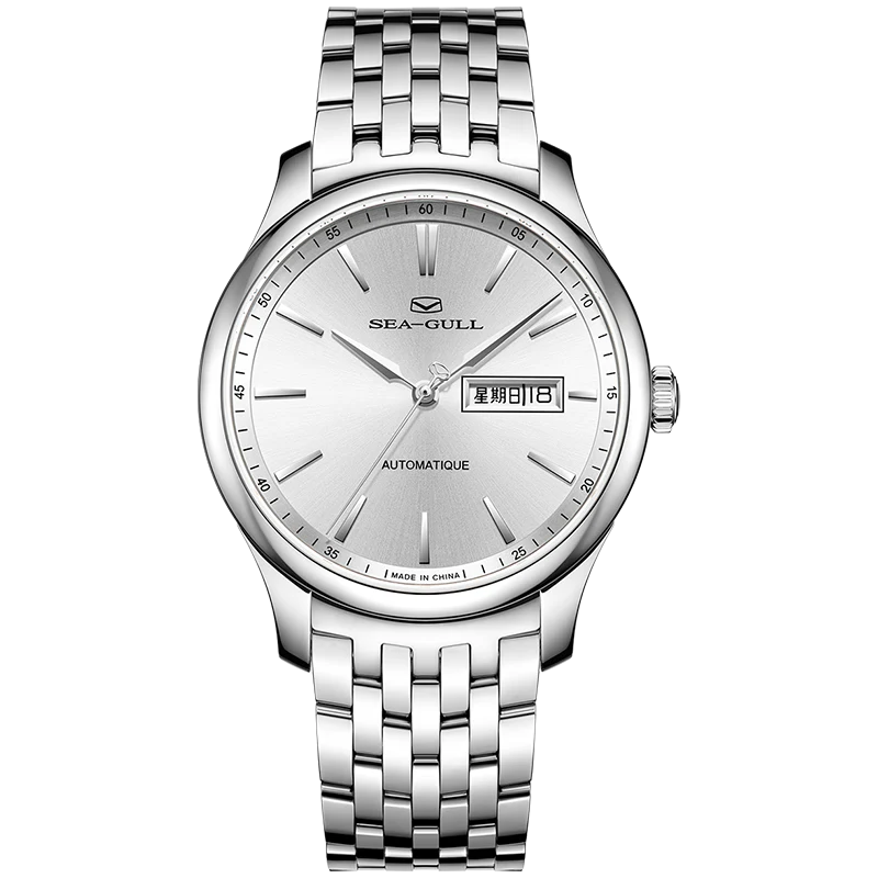 Sea-Gull Extraordinary Series Day-date Calendar Dress Watch 40mm