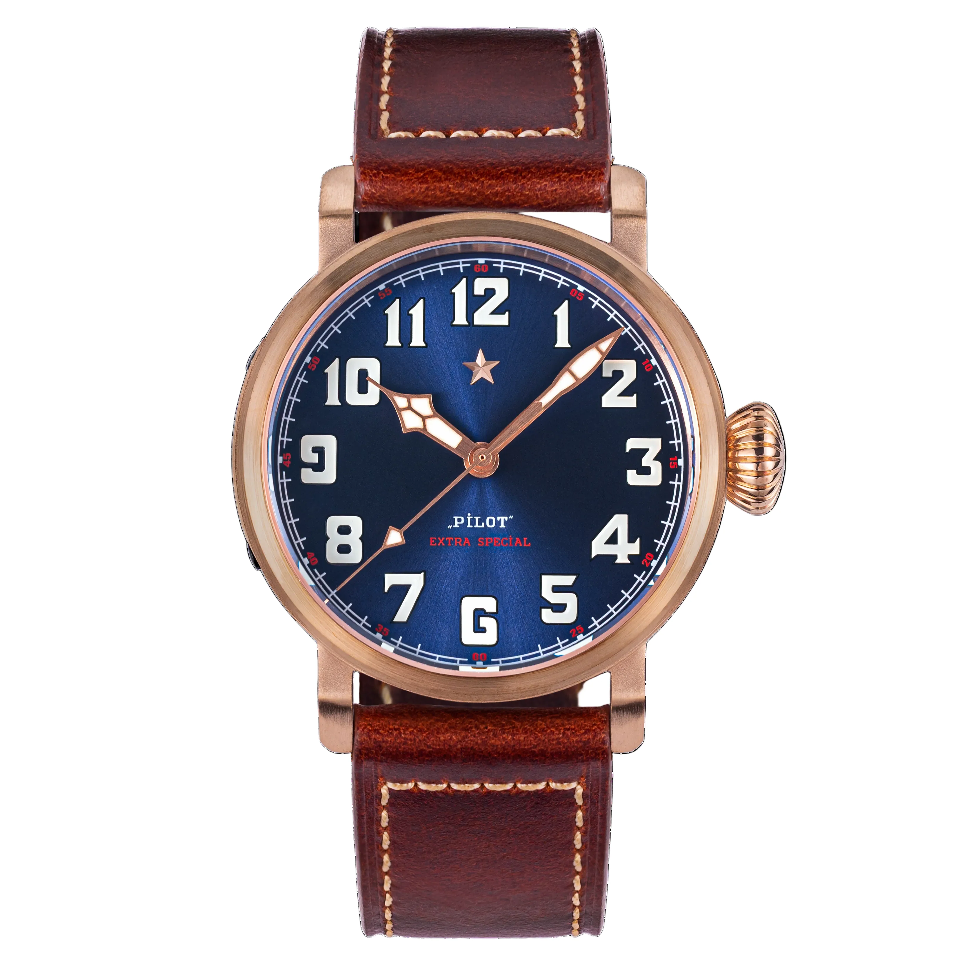 Sugess Pilot Master S408 Blue Dial ST2130 Automatic Movement CUSN8 BRONZE